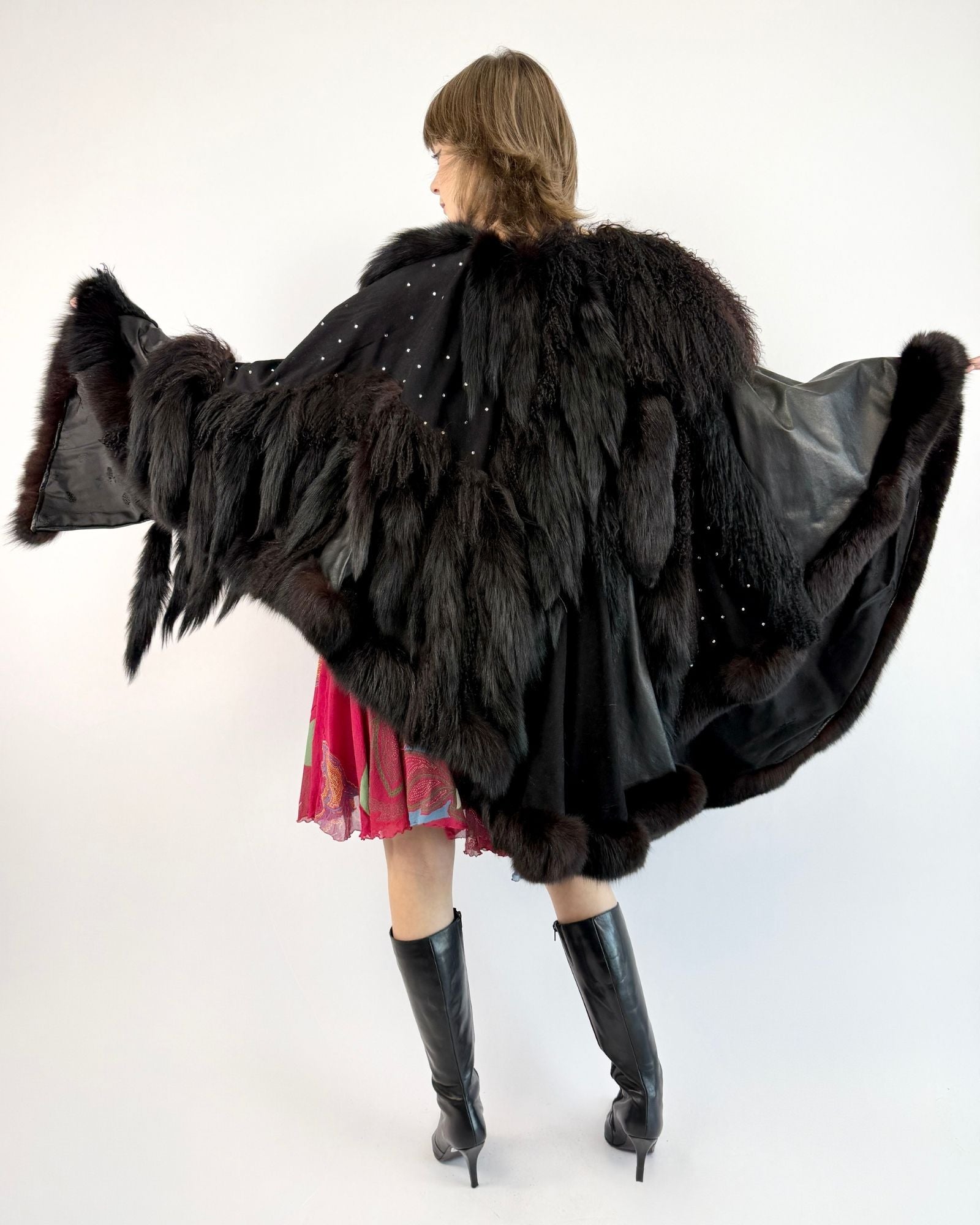 Szor-Diener Curly Lamb Cape