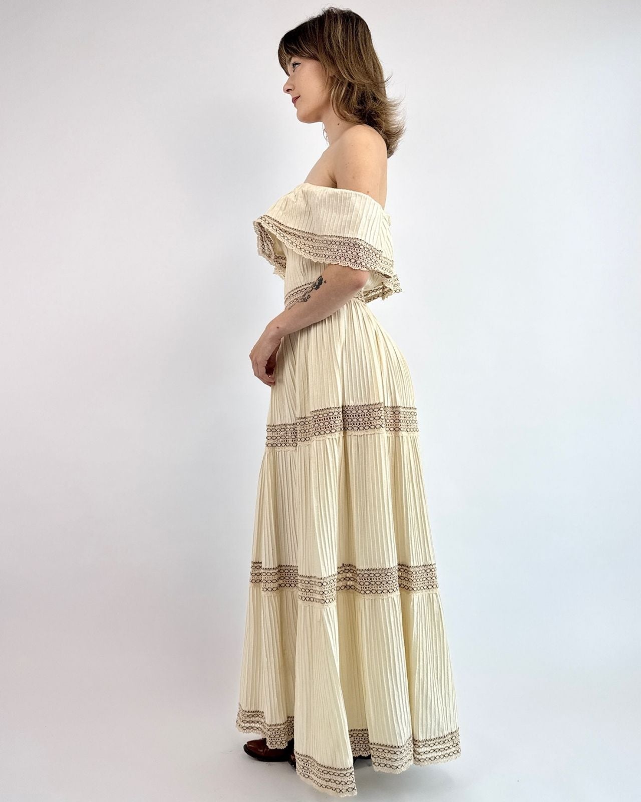 70s Light Be A Lady Maxi Dress