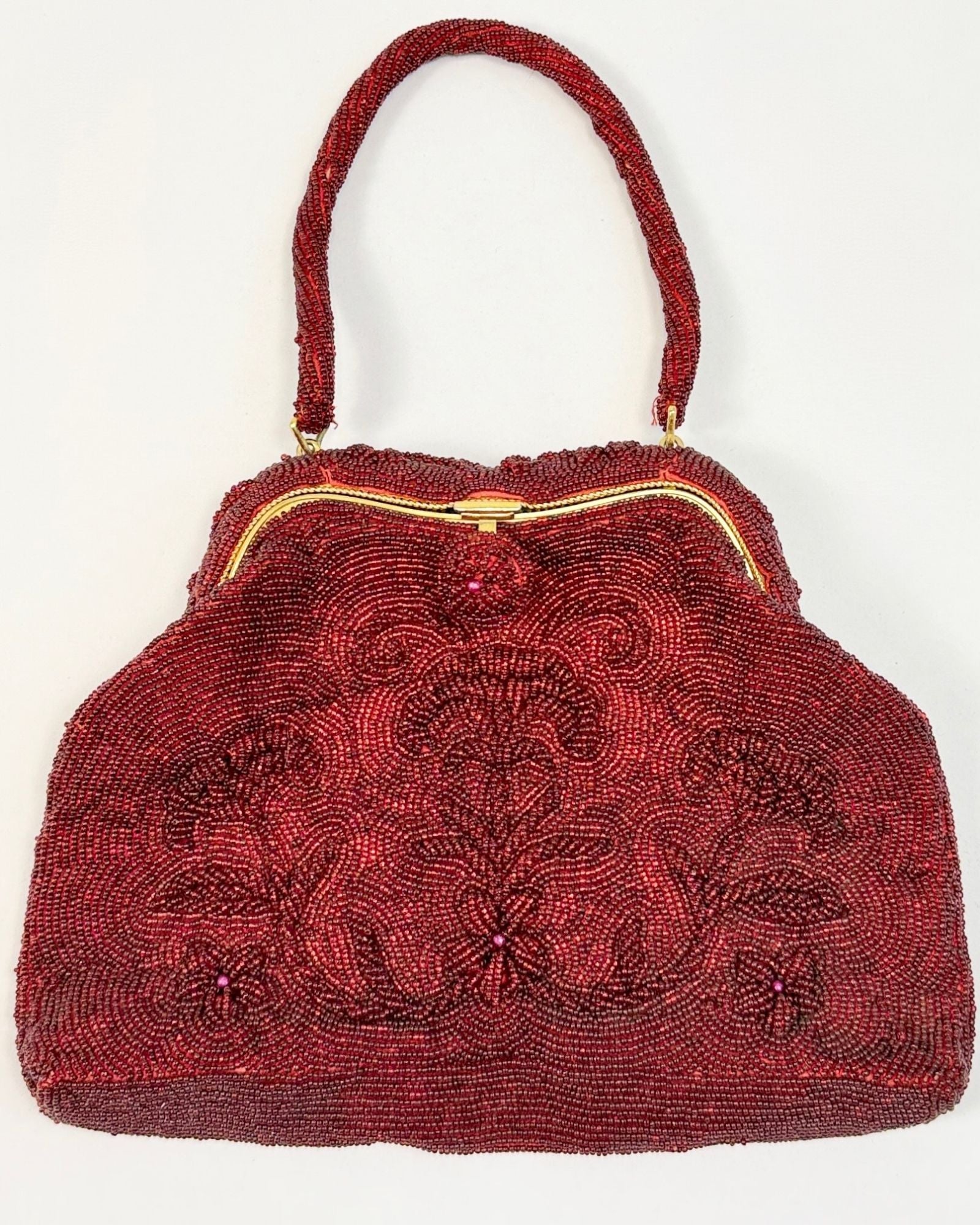 Red Beaded Bag