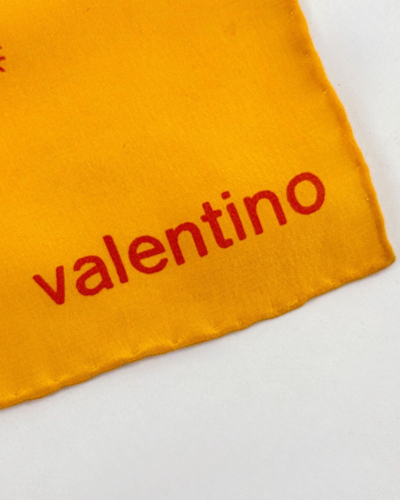 Valentino Bird Silk Scarf