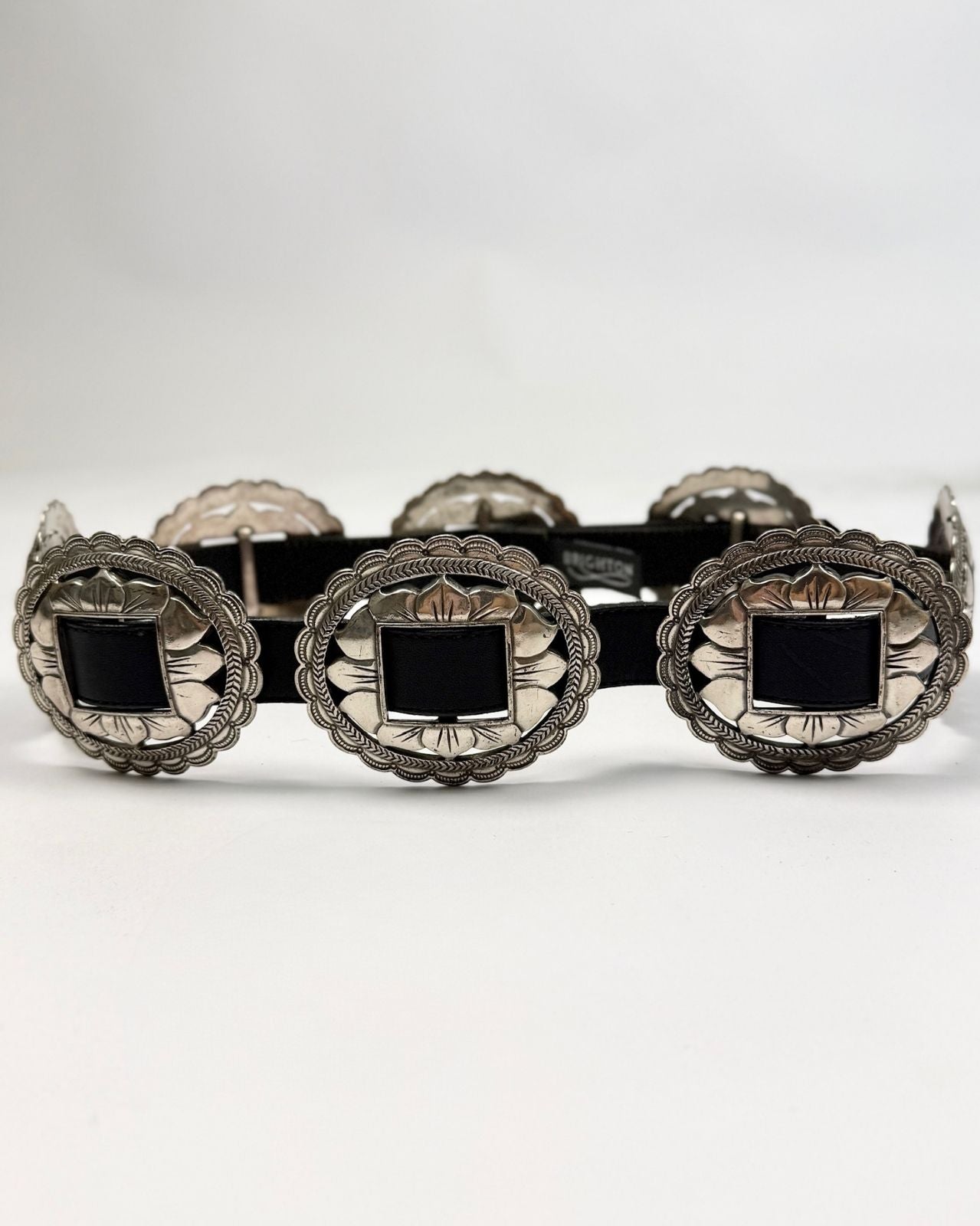 Black Brighton Concho Belt
