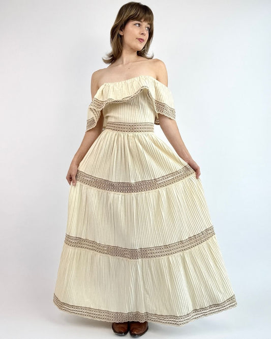 70s Light Be A Lady Maxi Dress