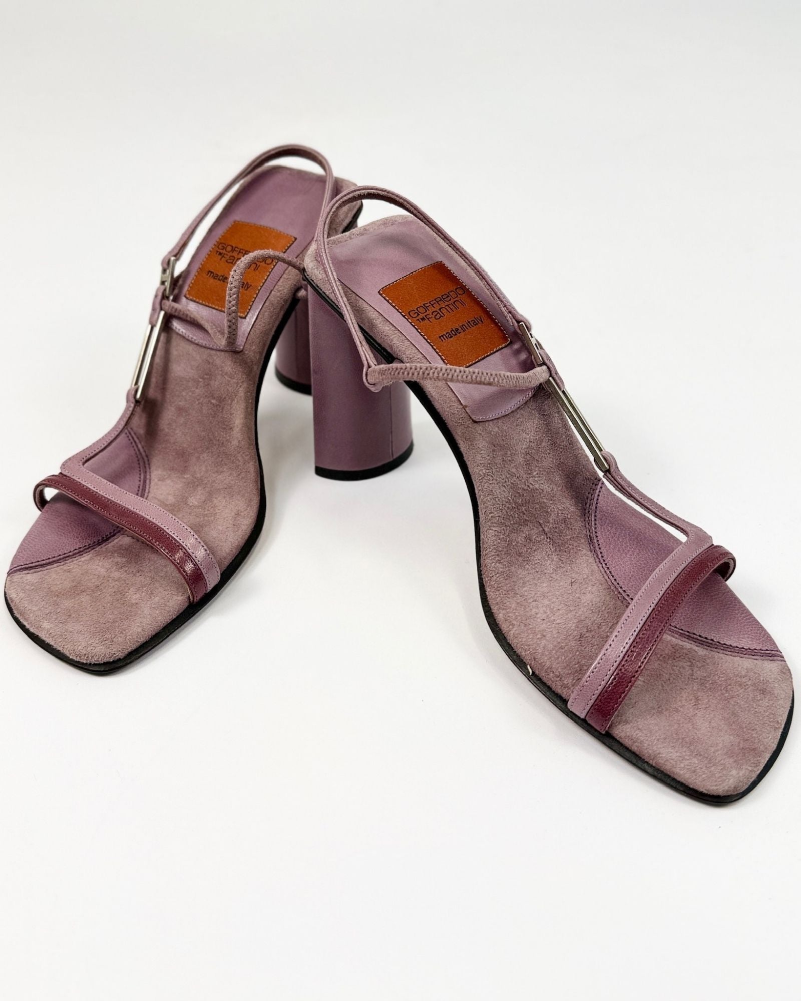 Goffredo Fantini Lavender Strappy Sandals