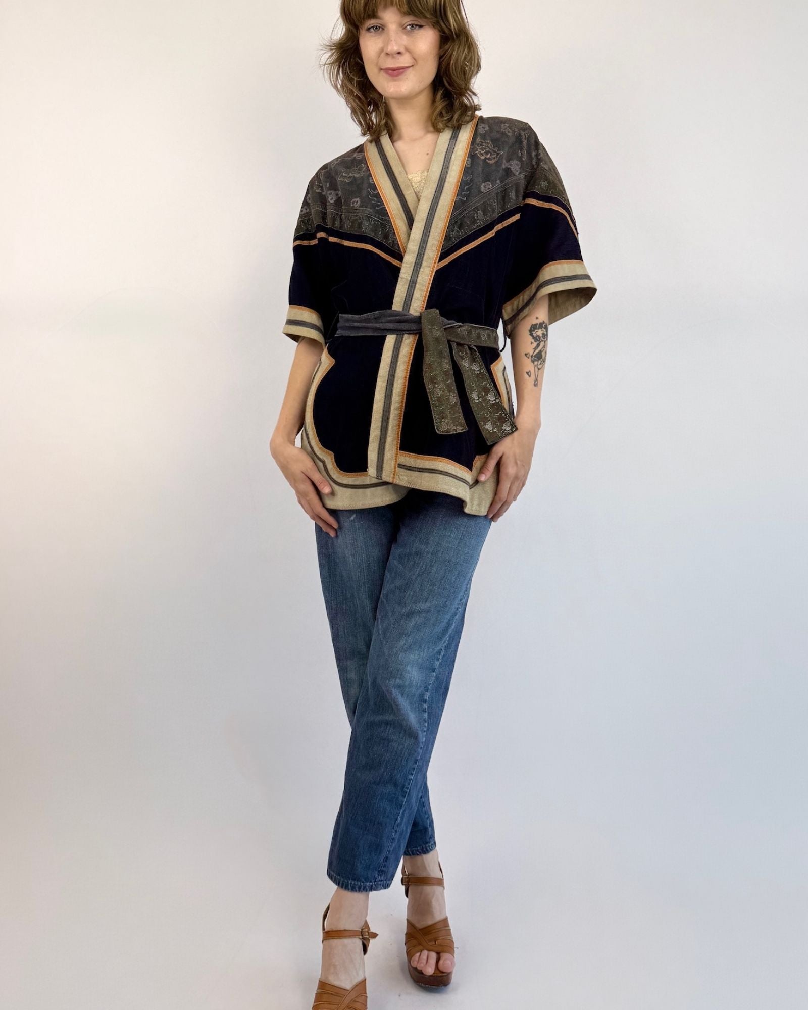 60s Nature By Hand Suede Painted Jacket