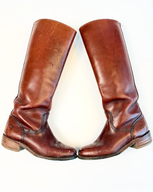 Rust Brown Frye Boots