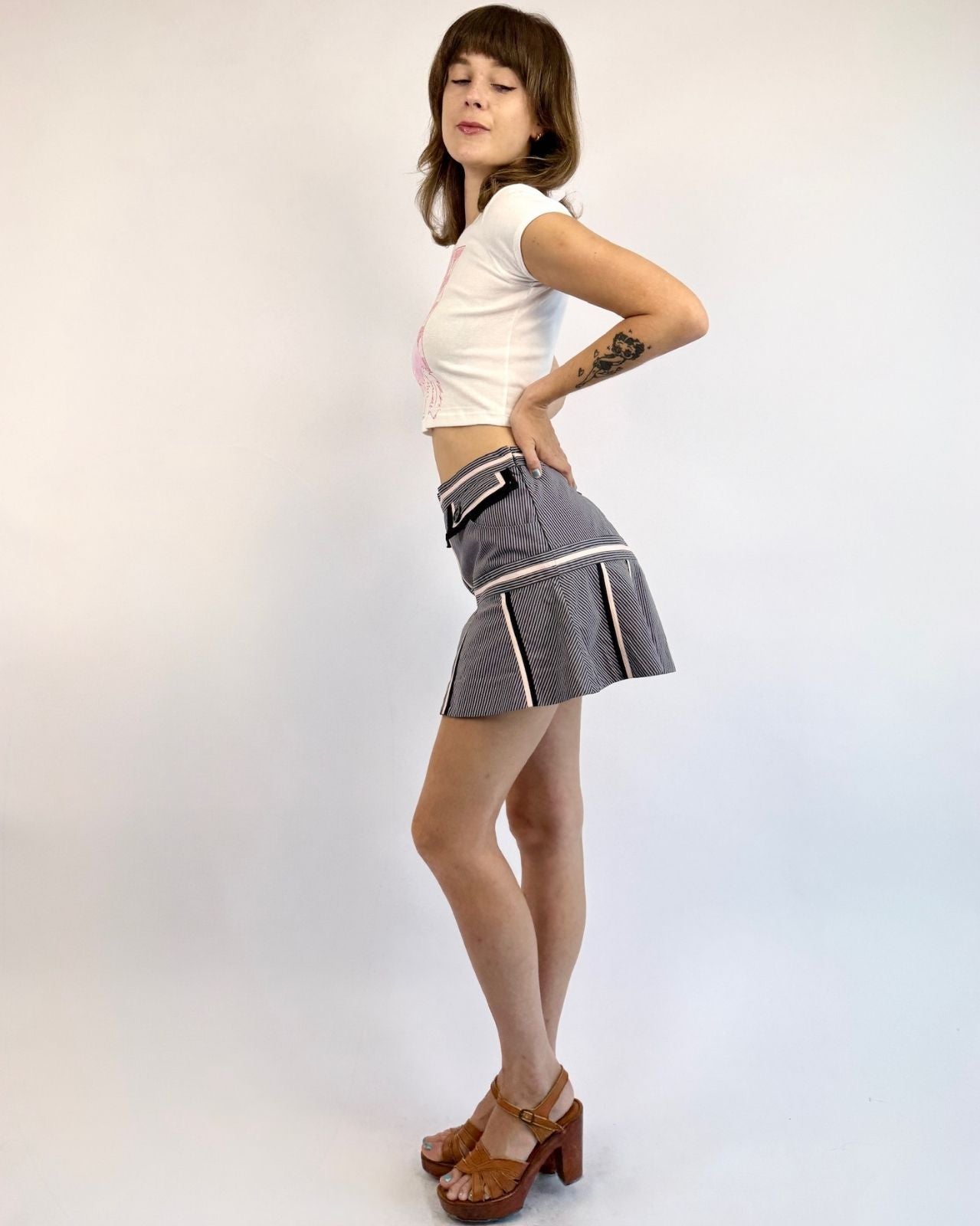 Marc Jacobs So Fetch Striped Mini Skirt