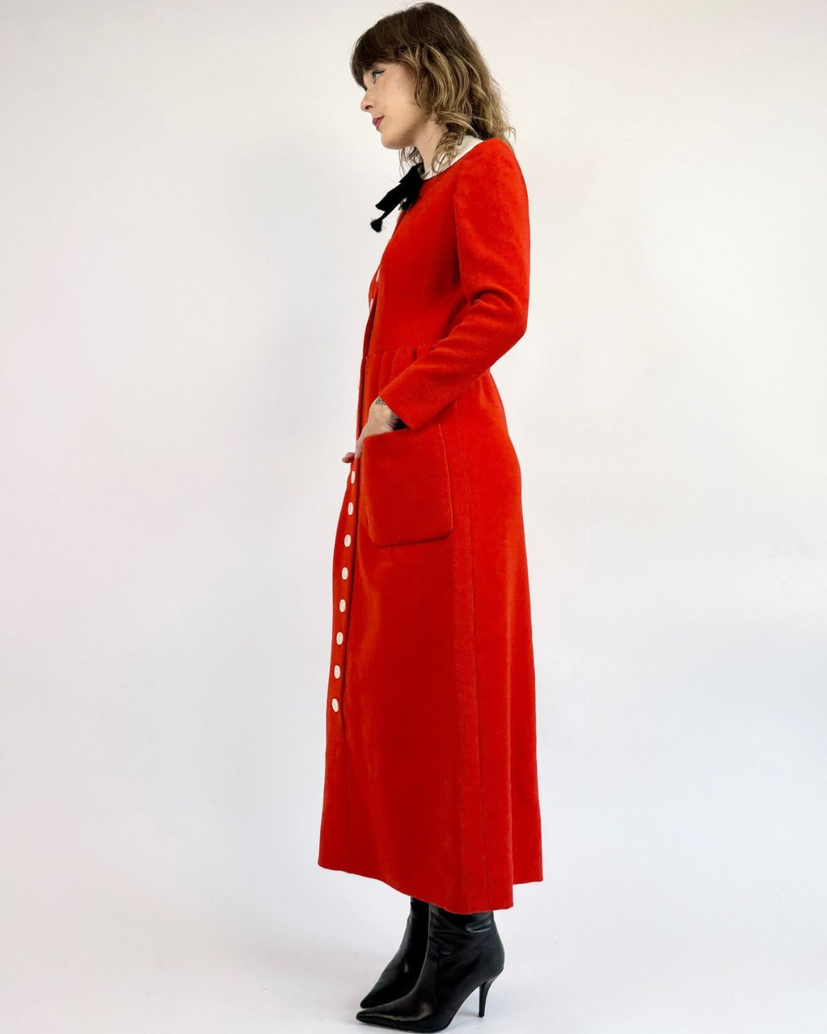 Norman Novell 1960s He Needs Me Maxi Dress