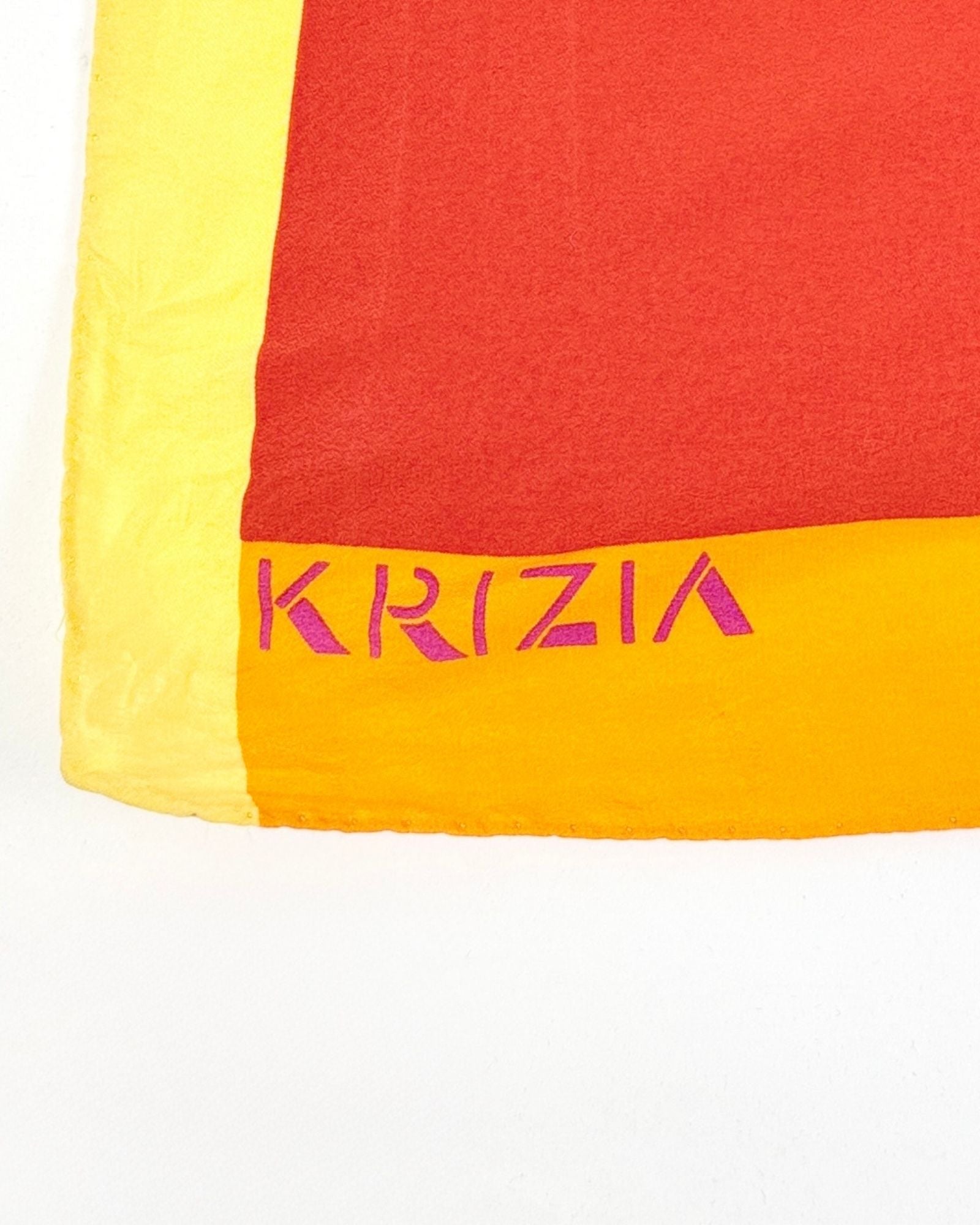 Krizia Butterfly Silk Scarf