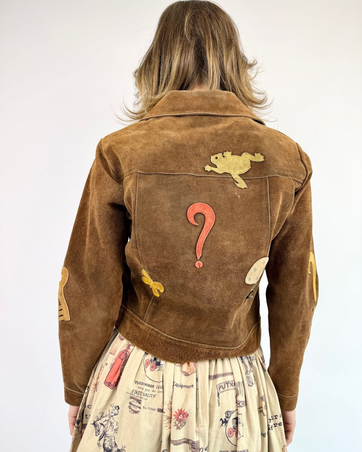 1960s Fantastical Findings Suede Patch Jacket