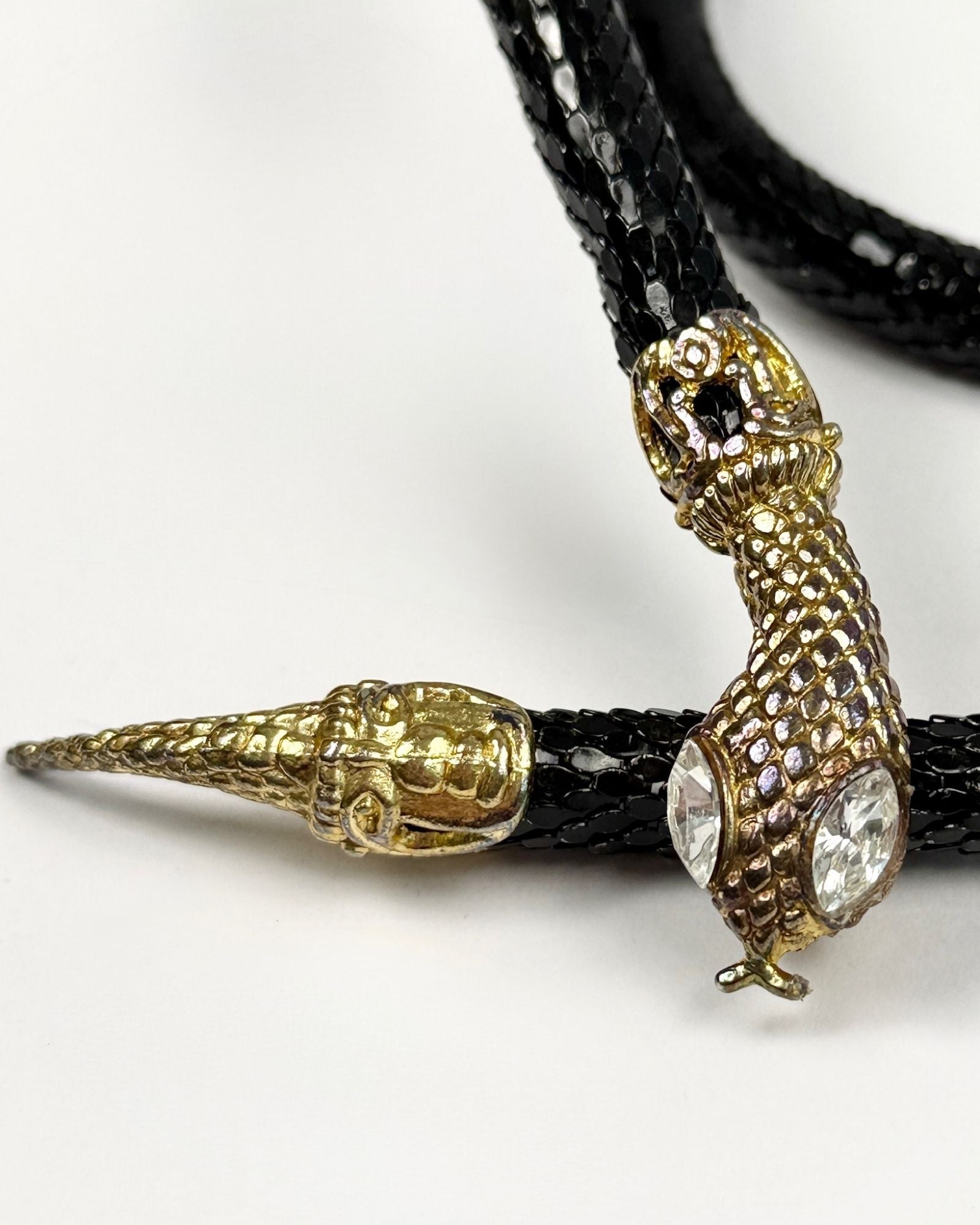 Black Snake Chainmail Necklace