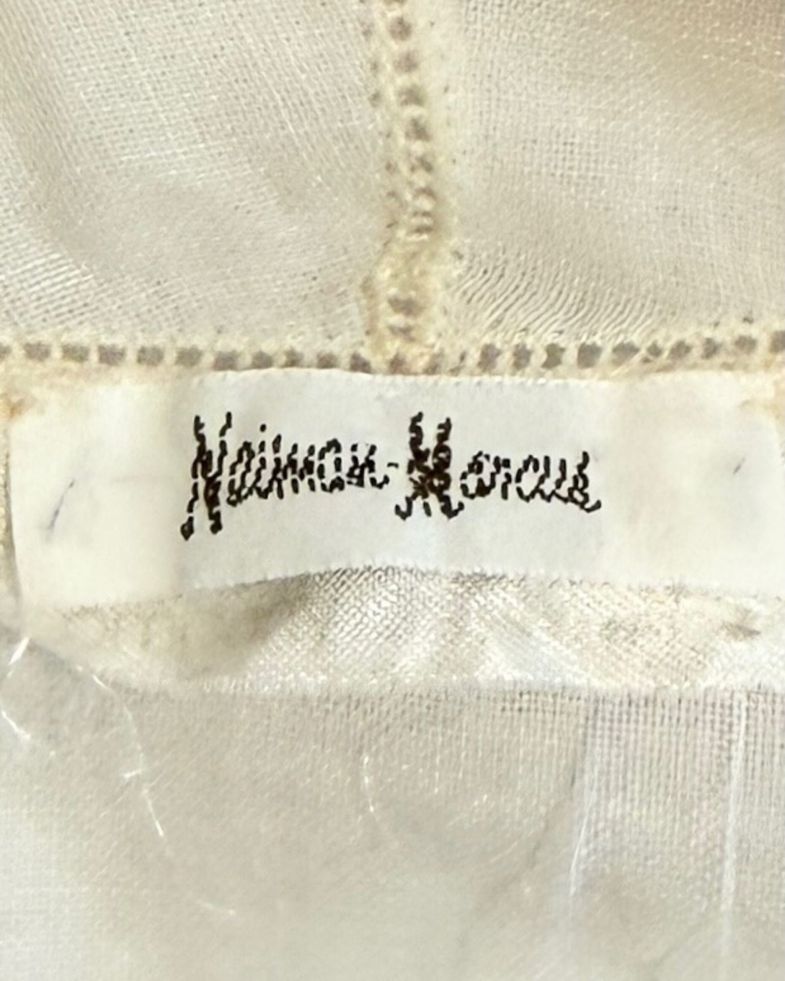 1930s Lavender Love Notes Embroidered Voile Blouse