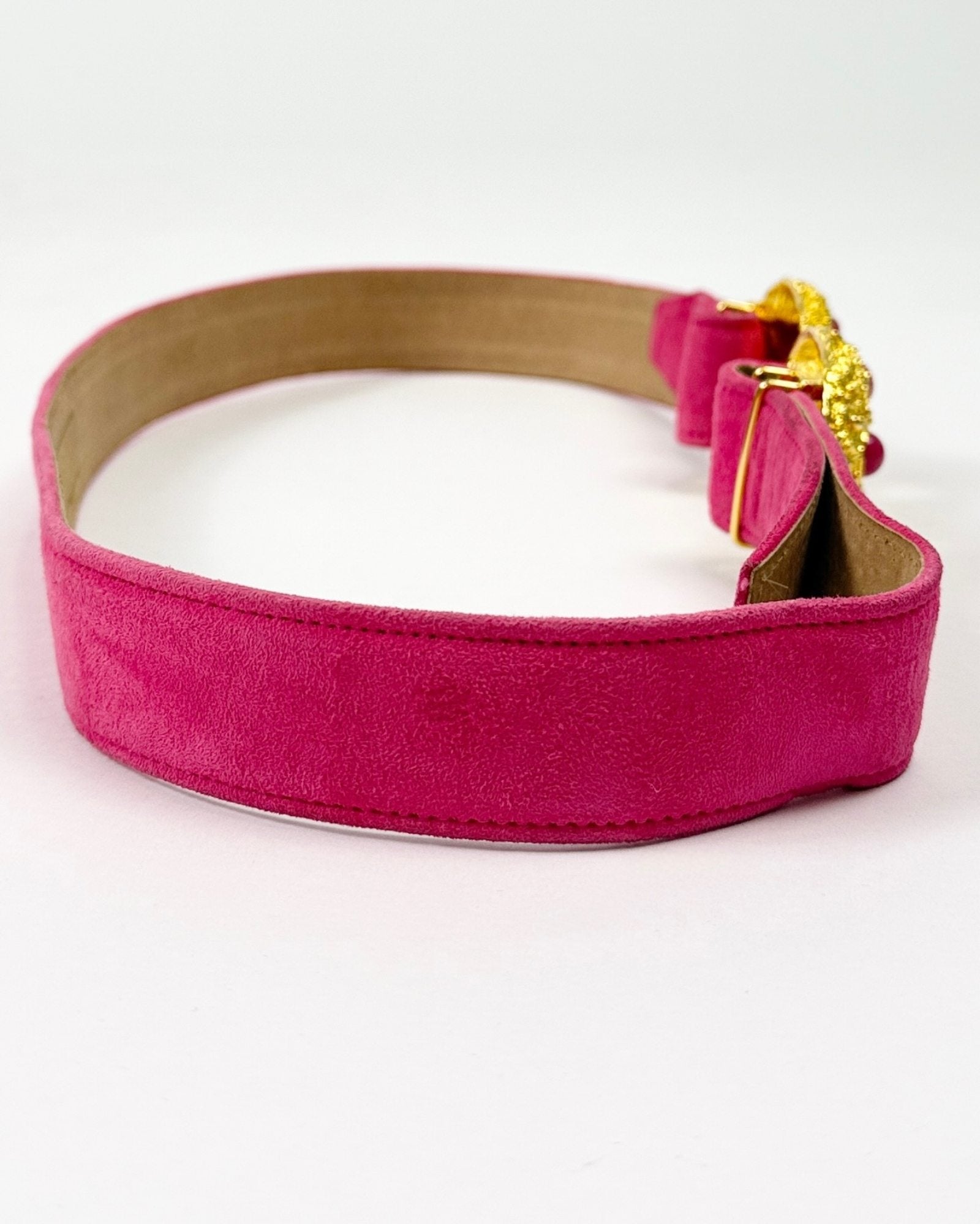 Carlisle Pink Suede Belt
