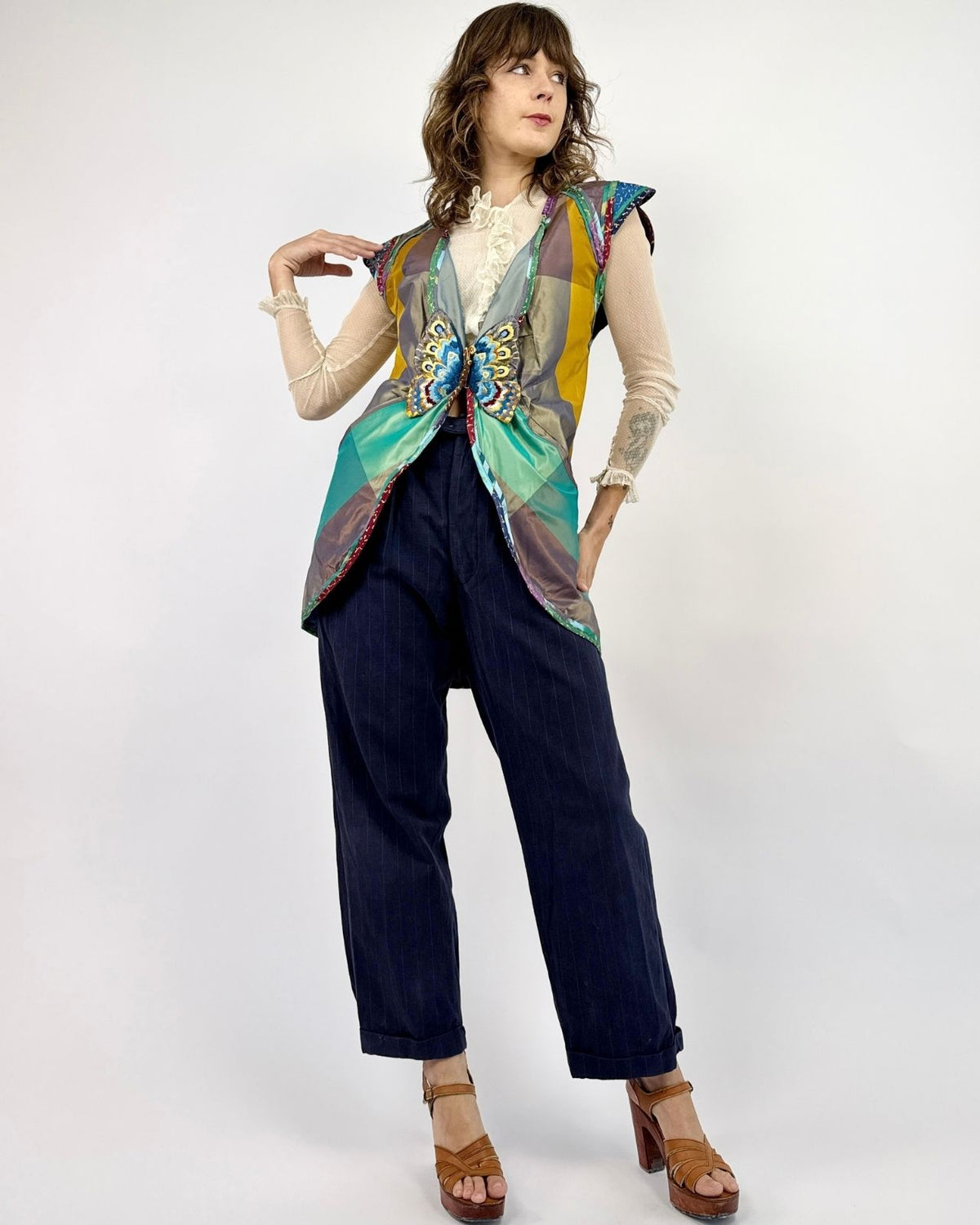 Torn Chrysalis Butterfly Silk Vest
