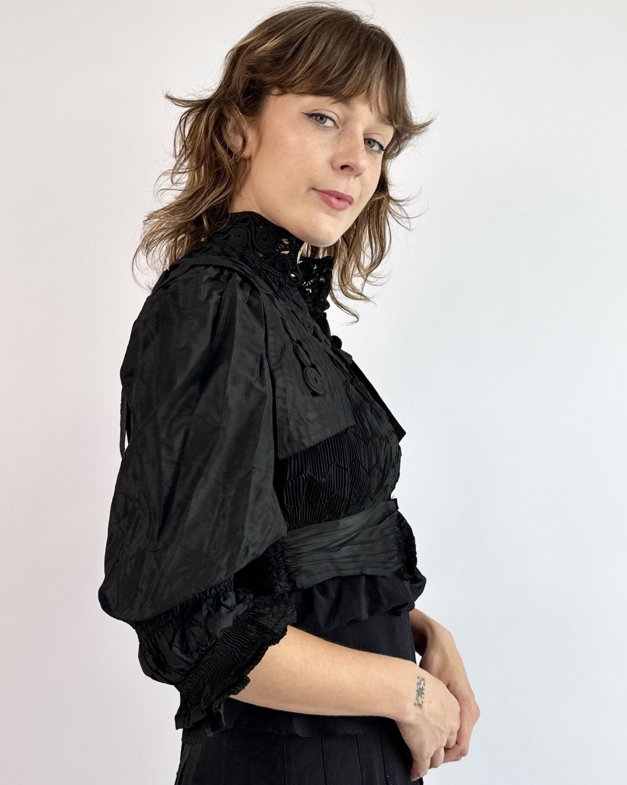 Edwardian Whispered Wishes Mourning Top