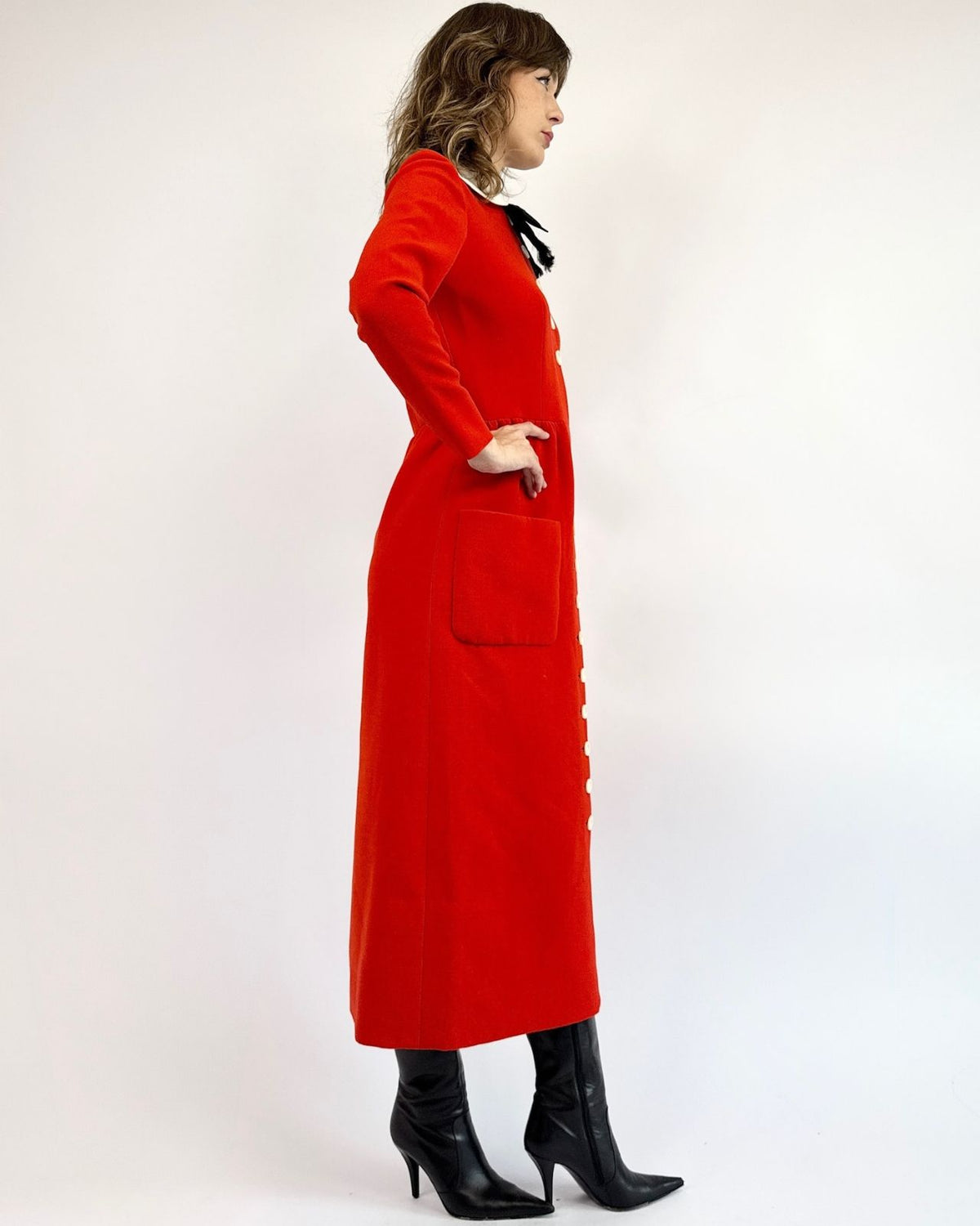 Norman Novell 1960s He Needs Me Maxi Dress
