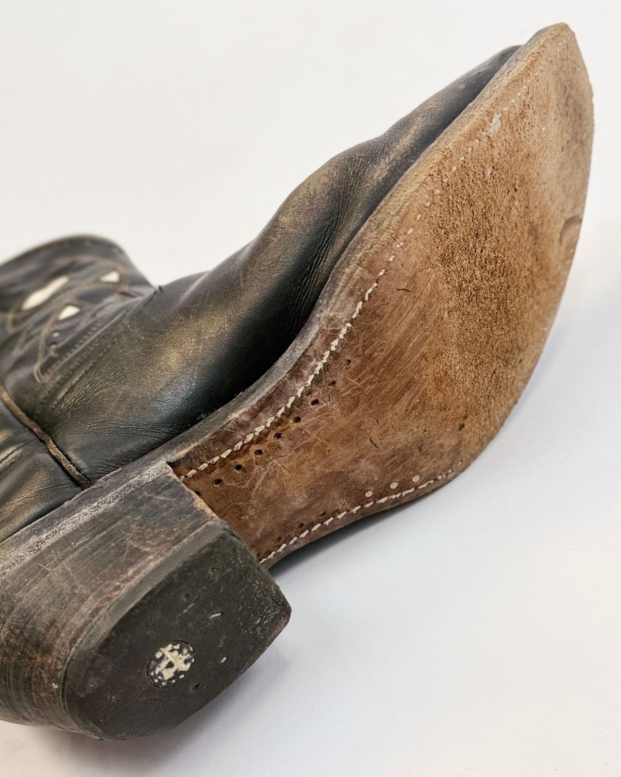 50s Black Goding Cowboy Boots