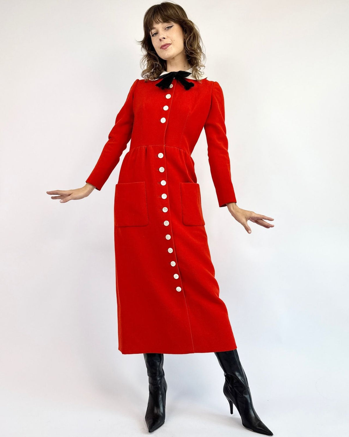 Norman Novell 1960s He Needs Me Maxi Dress