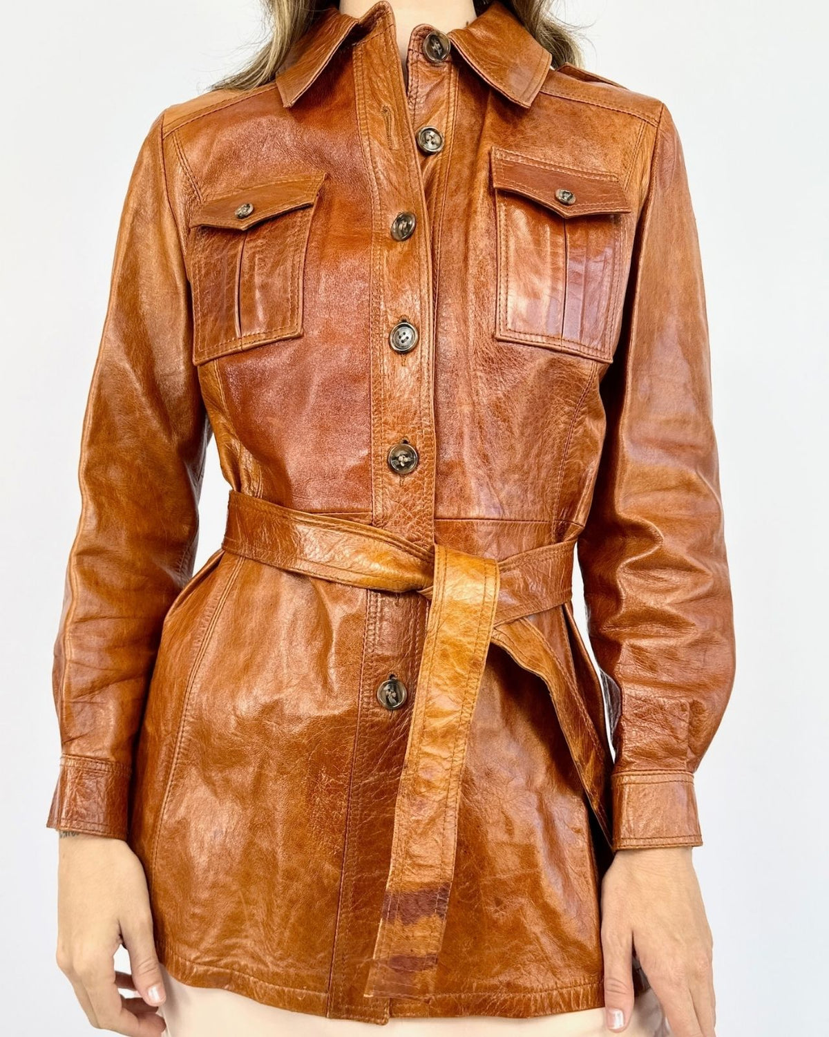 Autumn Brûlée Leather Jacket
