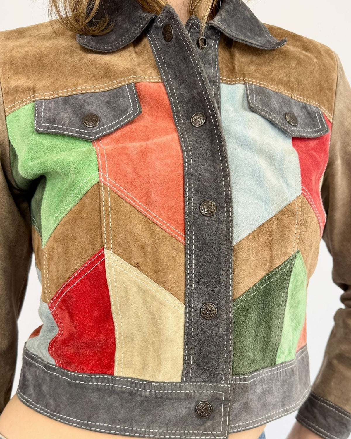 1960s Fractal Delight Suede Jacket