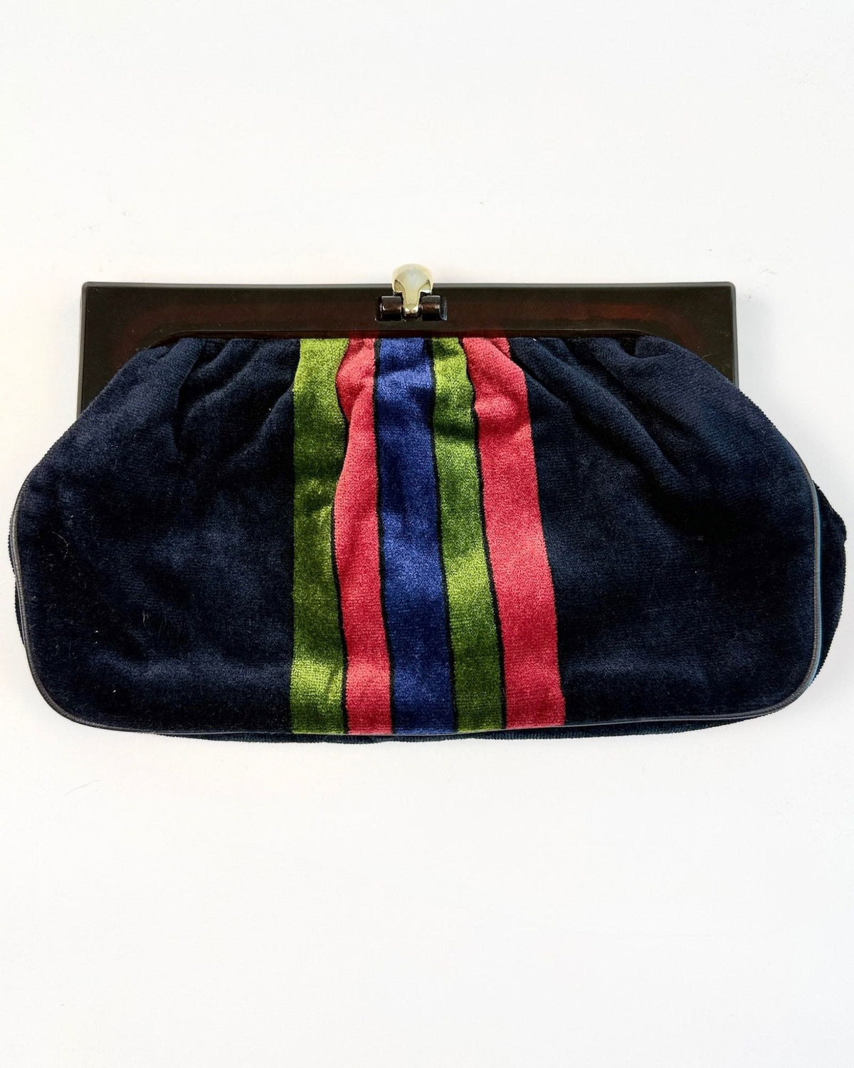 Colorful Velvet 70s Clutch