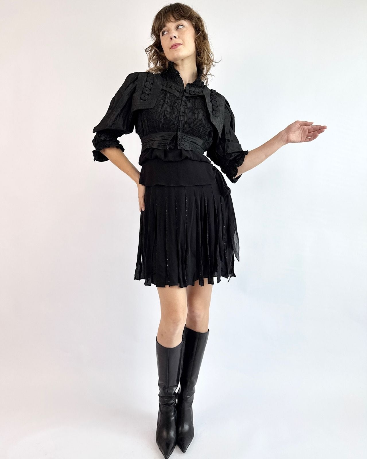 Edwardian Whispered Wishes Mourning Top