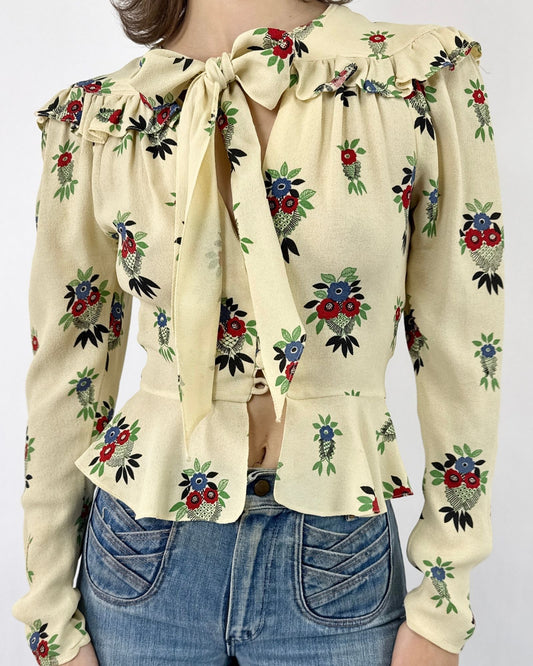 Ossie Clark/Celia Birtwell for Radley 1973 Floral Blouse