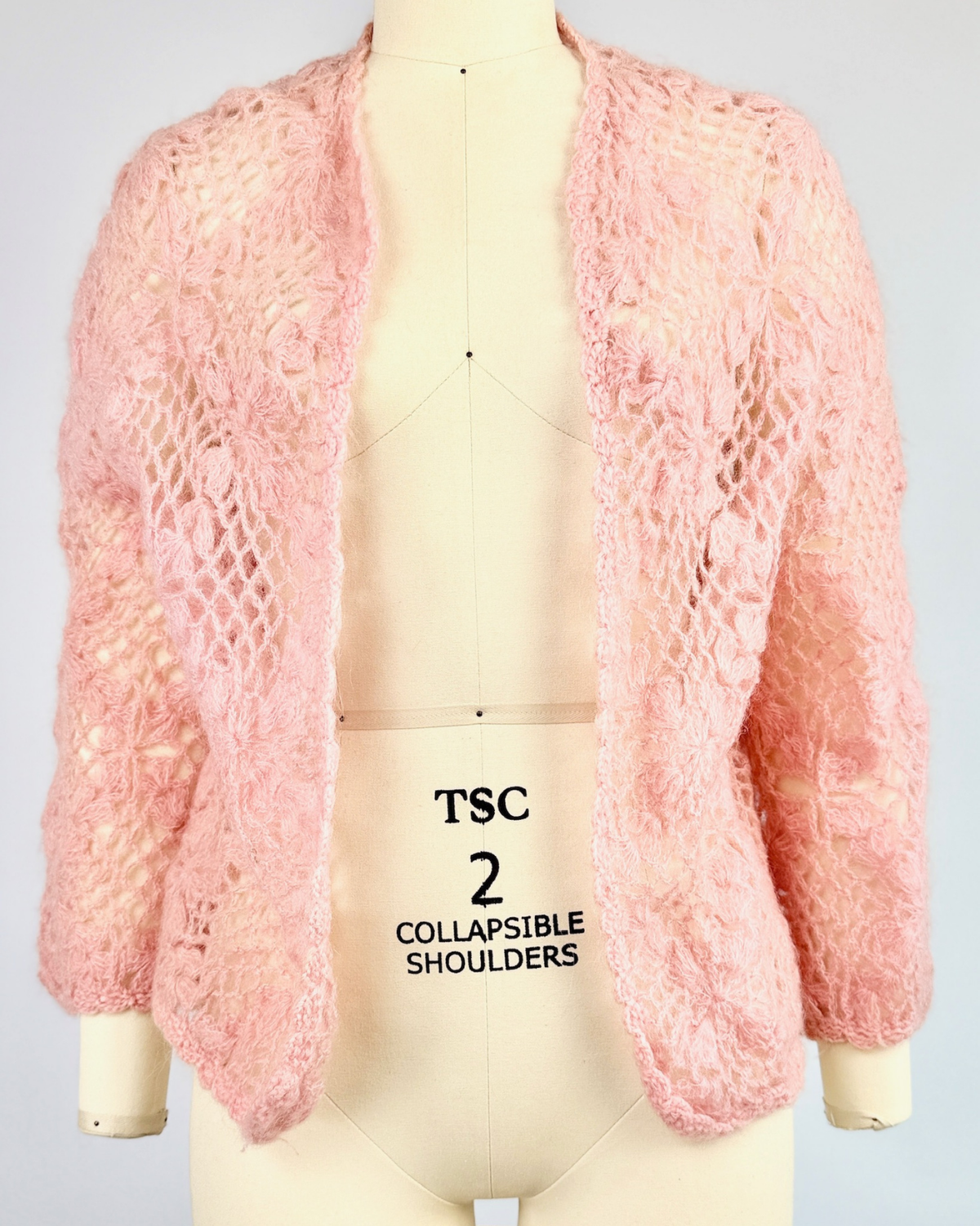 1950s Pink Mohair Cardigan