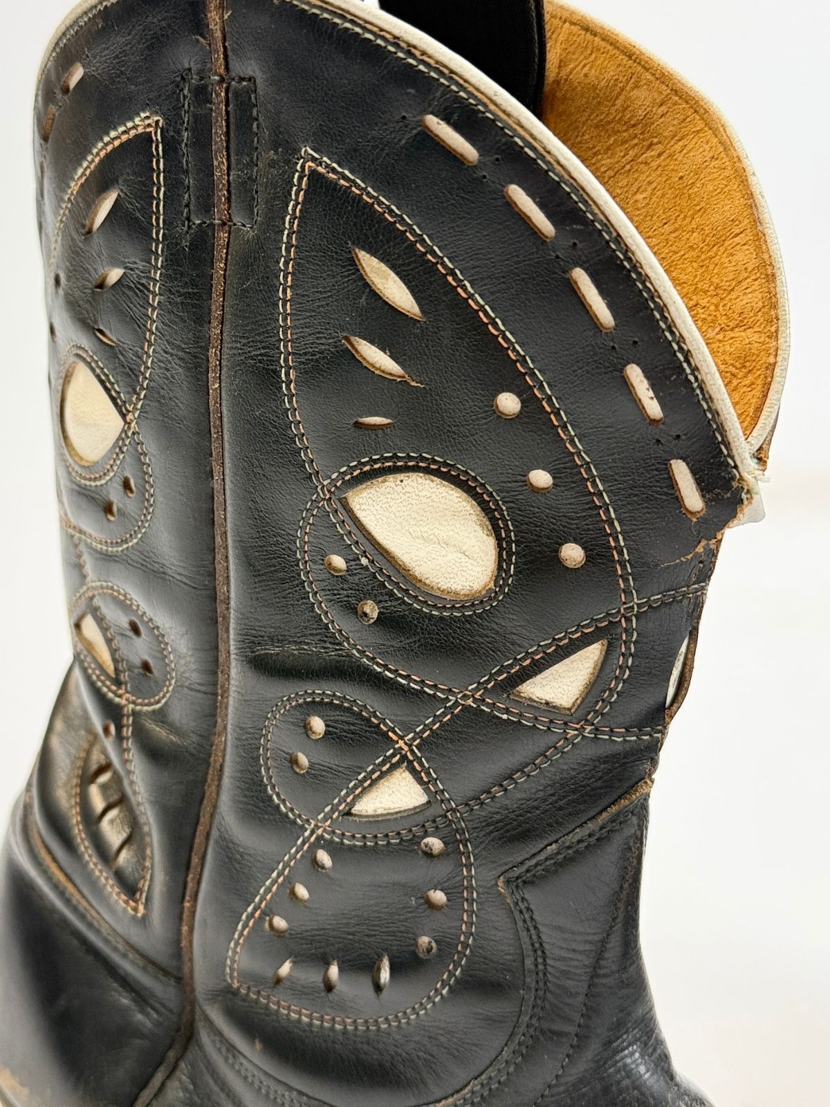50s Black Goding Cowboy Boots