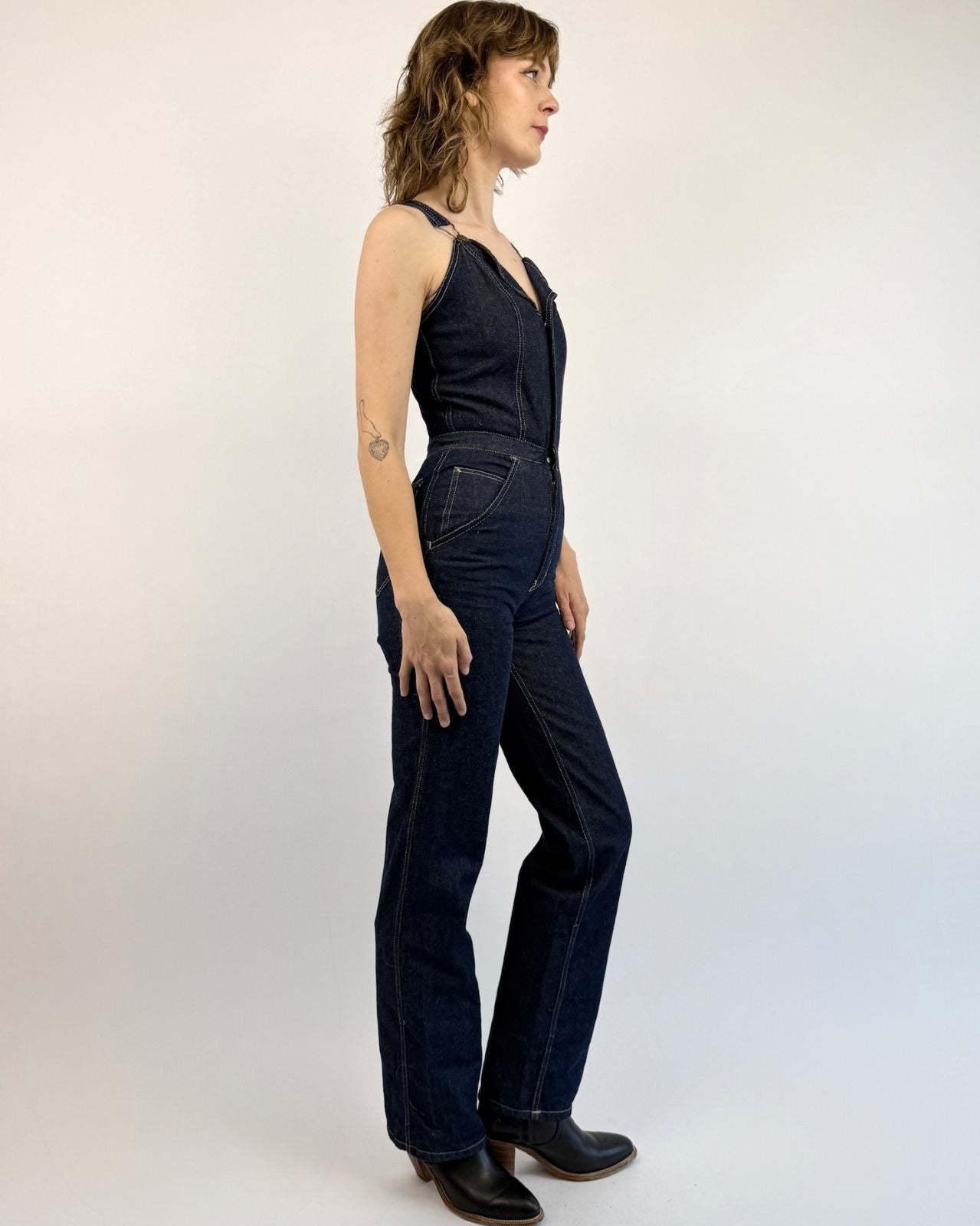 70s N'est Ce Pas Catsuit To Boot Overalls