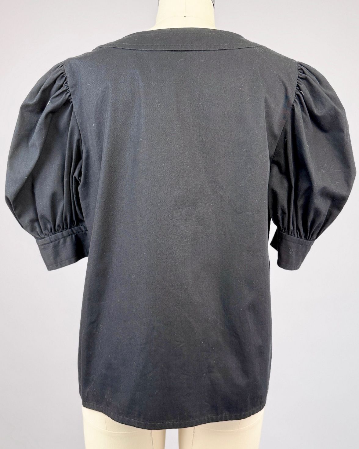 Givenchy Black Puff Sleeve Top