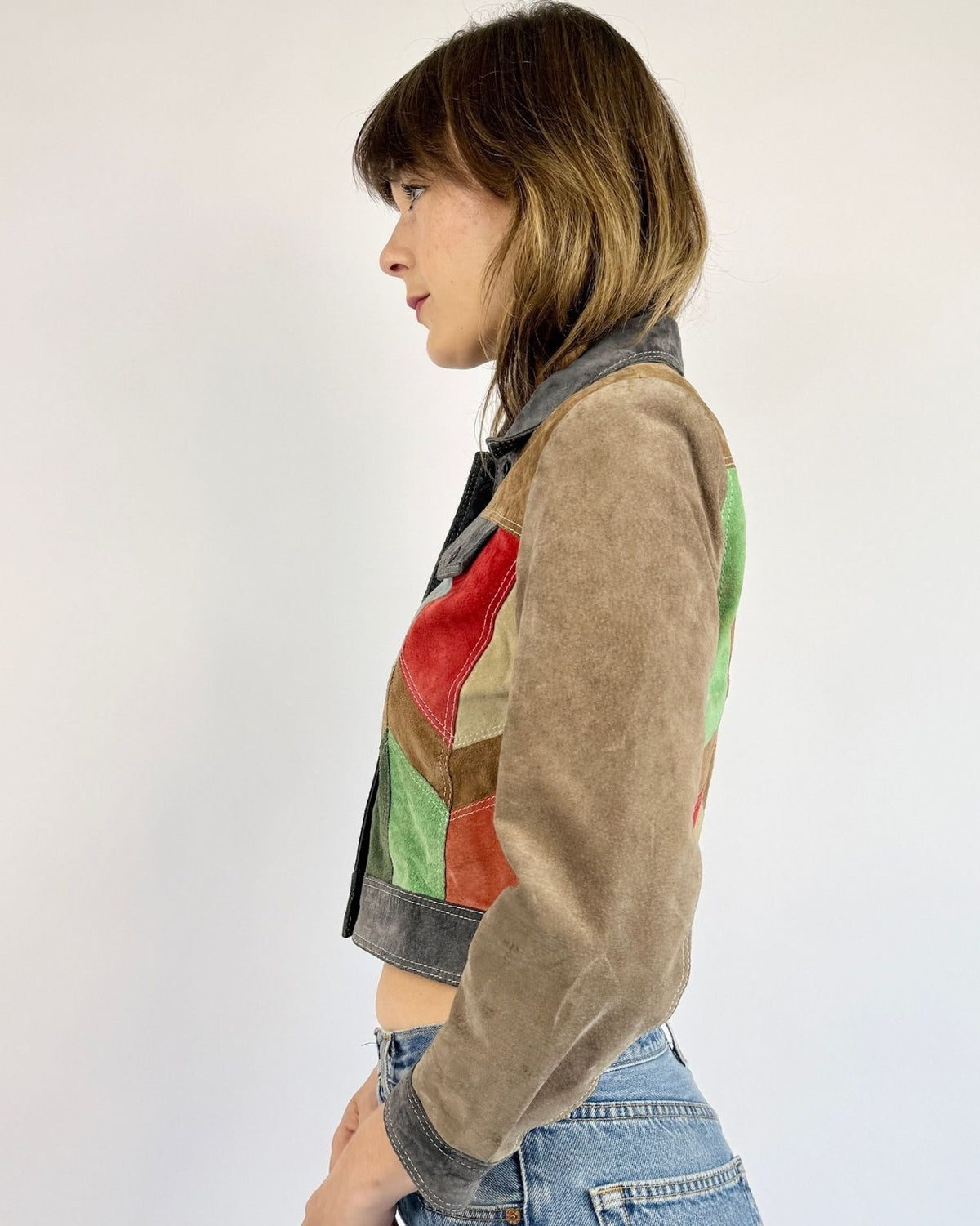 1960s Fractal Delight Suede Jacket