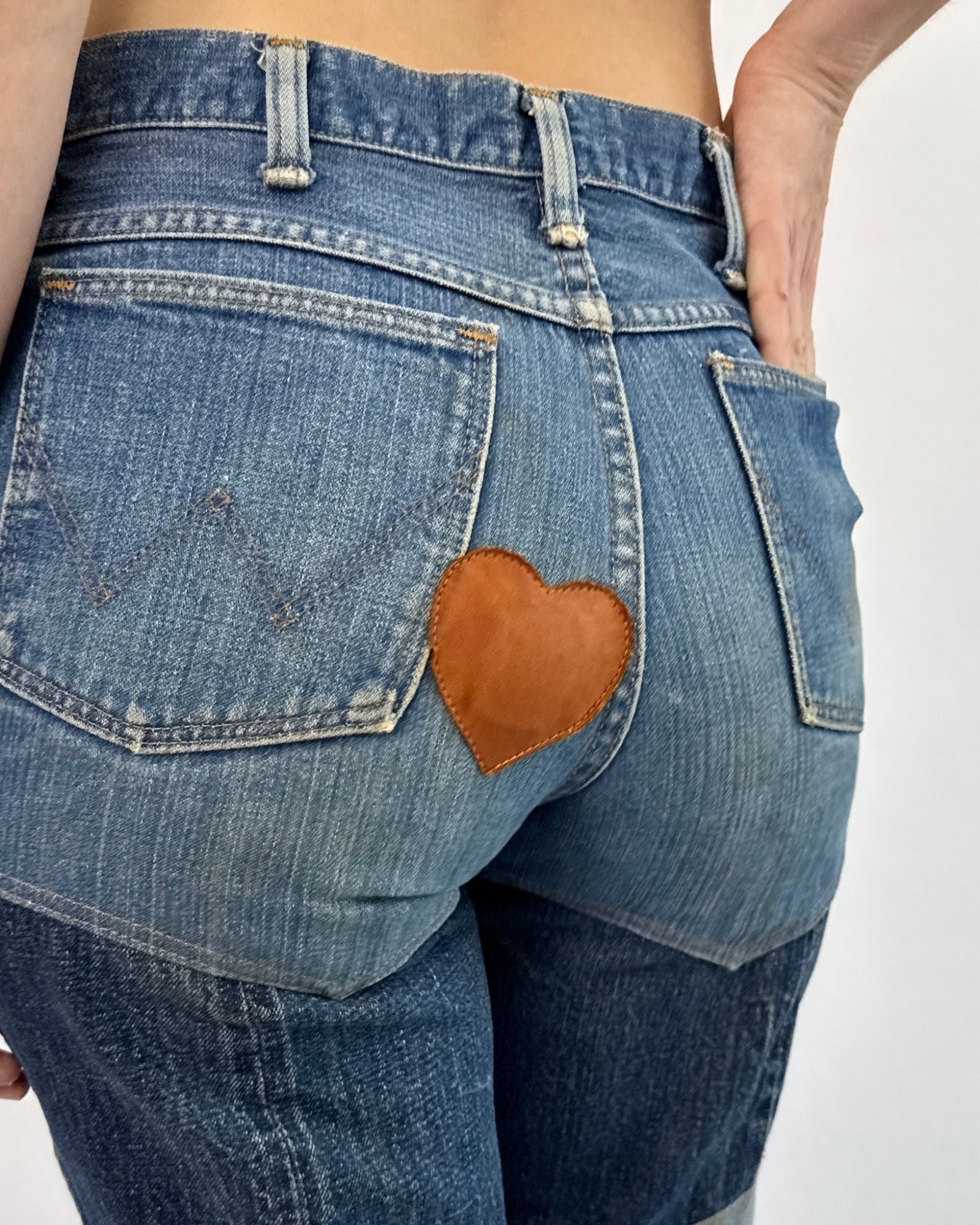 Mended Heart Patchwork Jeans