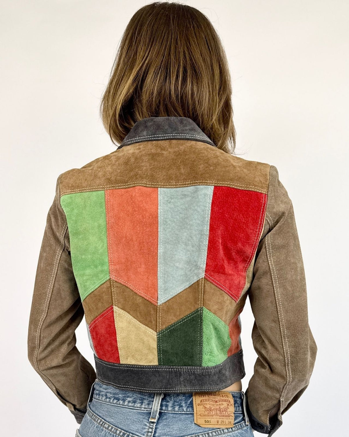 1960s Fractal Delight Suede Jacket