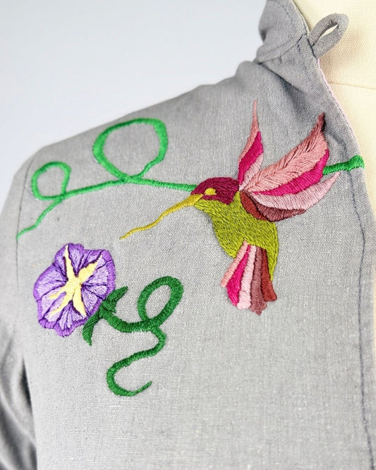 1970s Hummingbird Embroidered Jacket