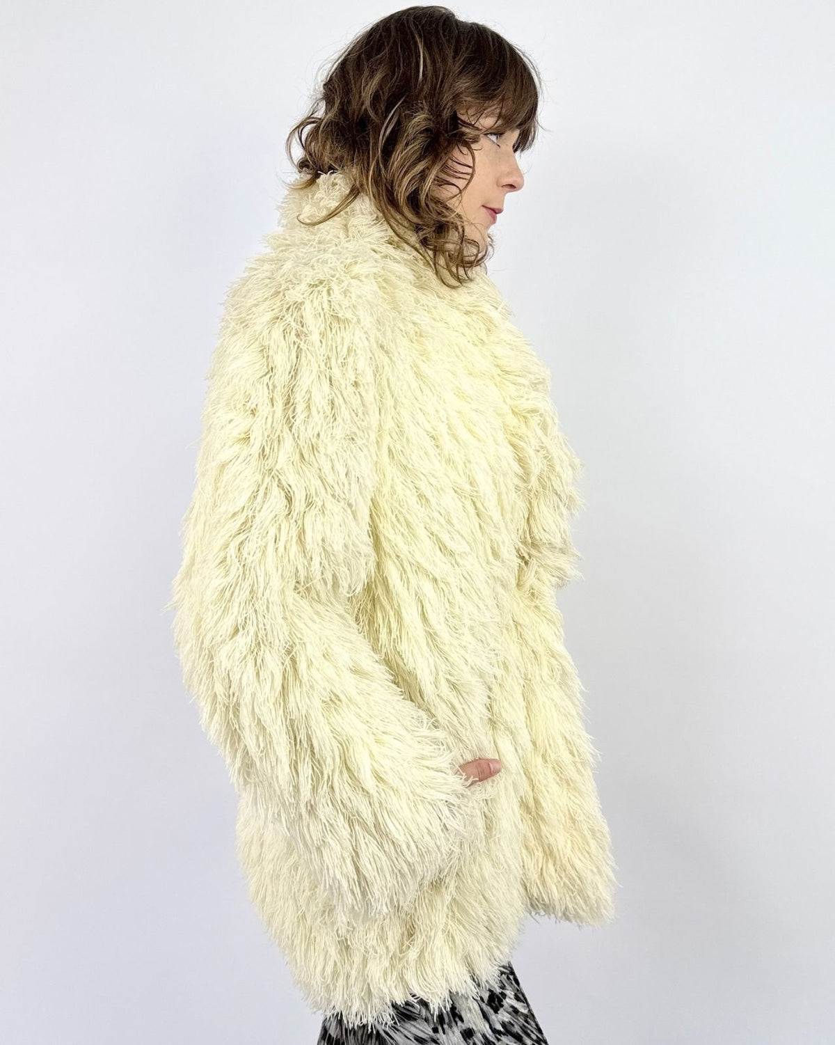 Textural Tundra Yarn Coat