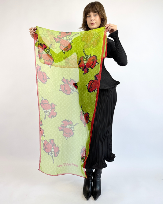 Stephen Sprouse for Louis Vuitton Silk Scarf