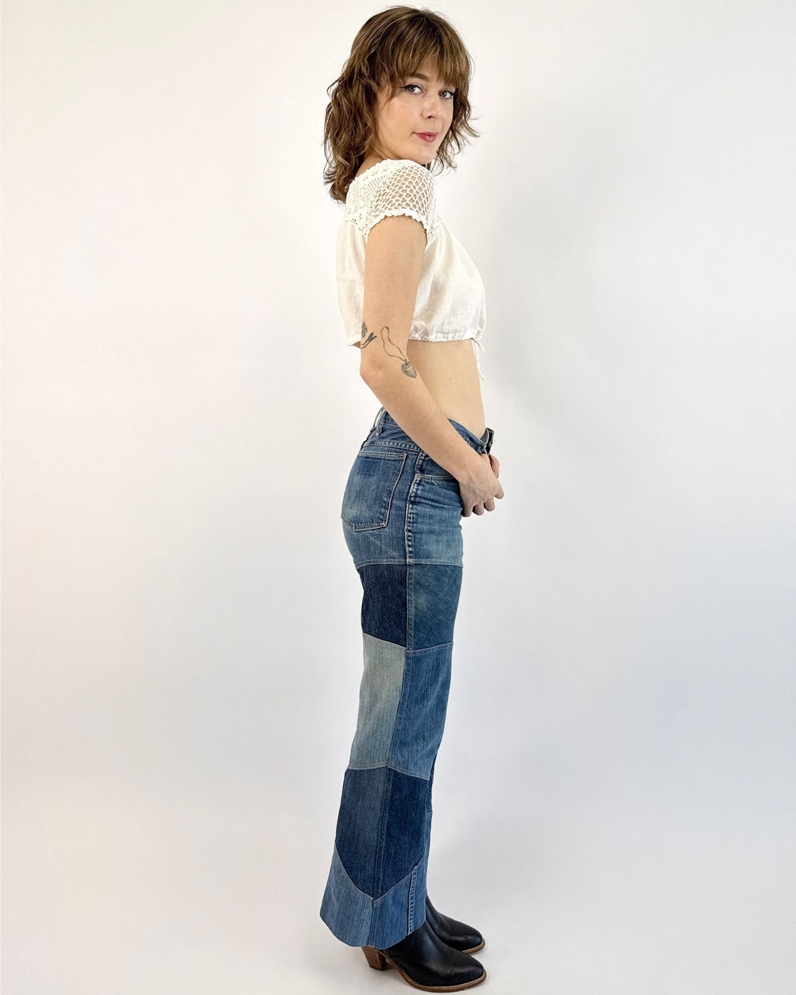 Mended Heart Patchwork Jeans