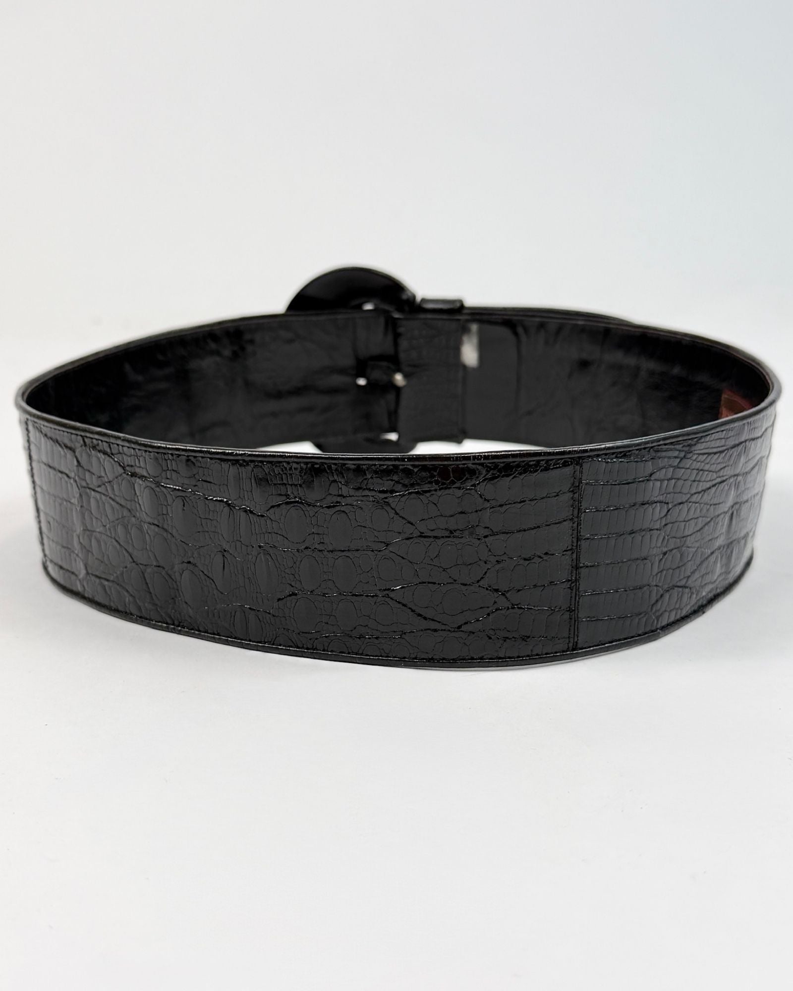 Anne Klein Black Wide Belt
