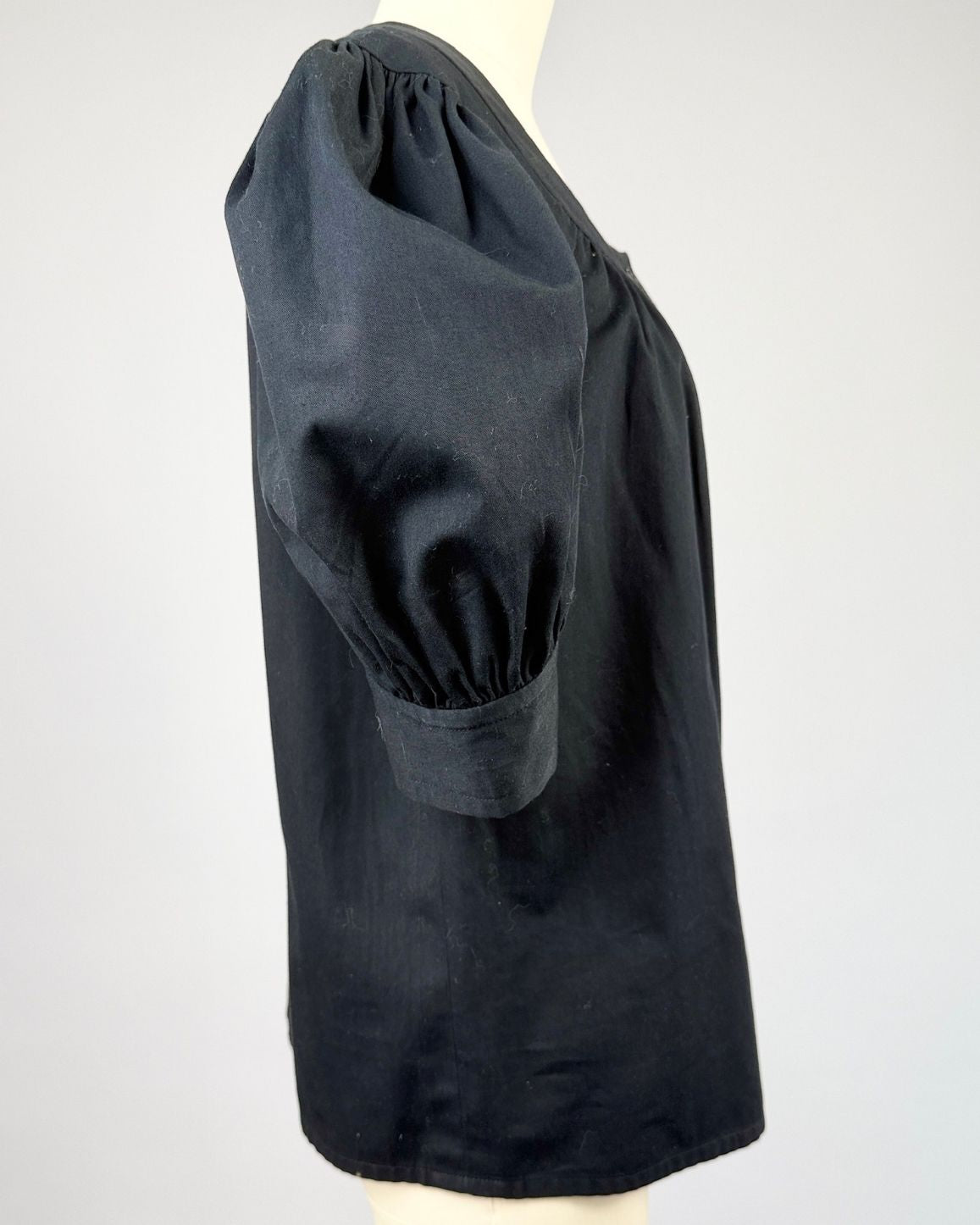 Givenchy Black Puff Sleeve Top
