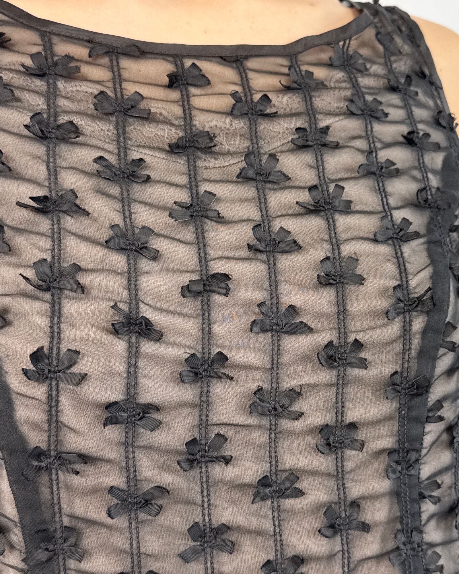 Betsey Johnson Mesh Bow Dress