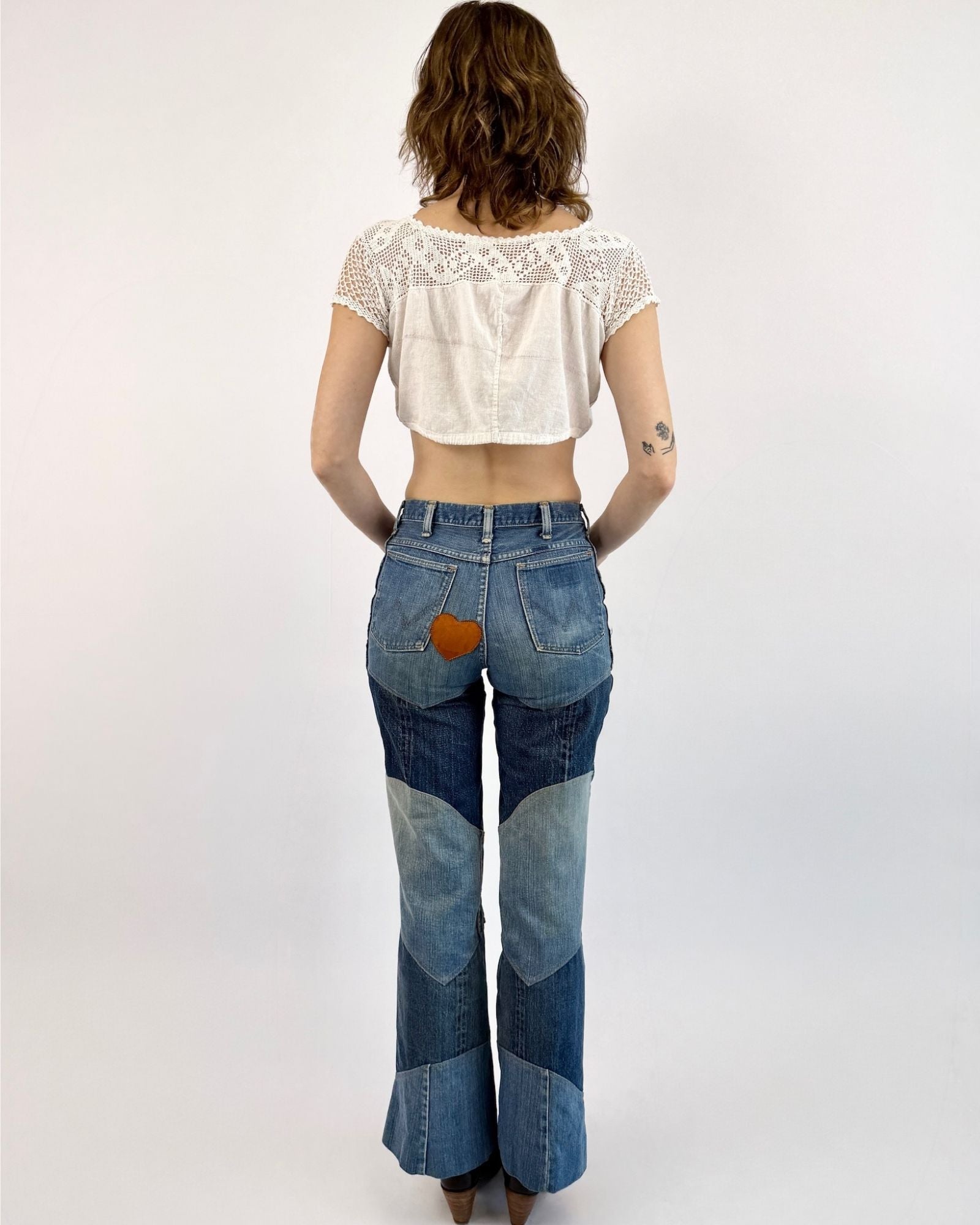 Mended Heart Patchwork Jeans