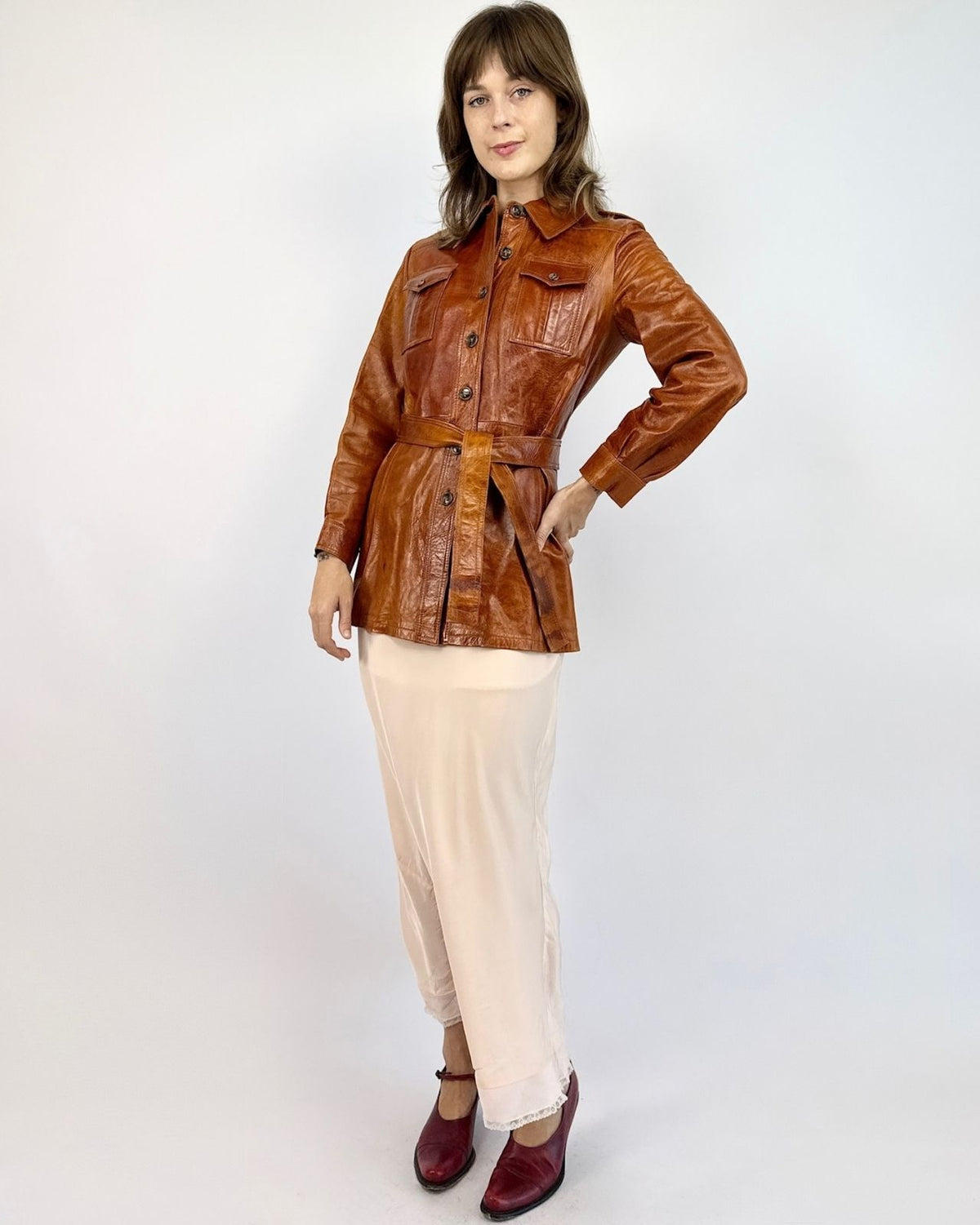 Autumn Brûlée Leather Jacket