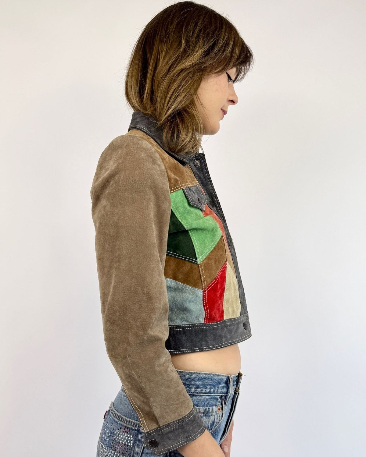 1960s Fractal Delight Suede Jacket