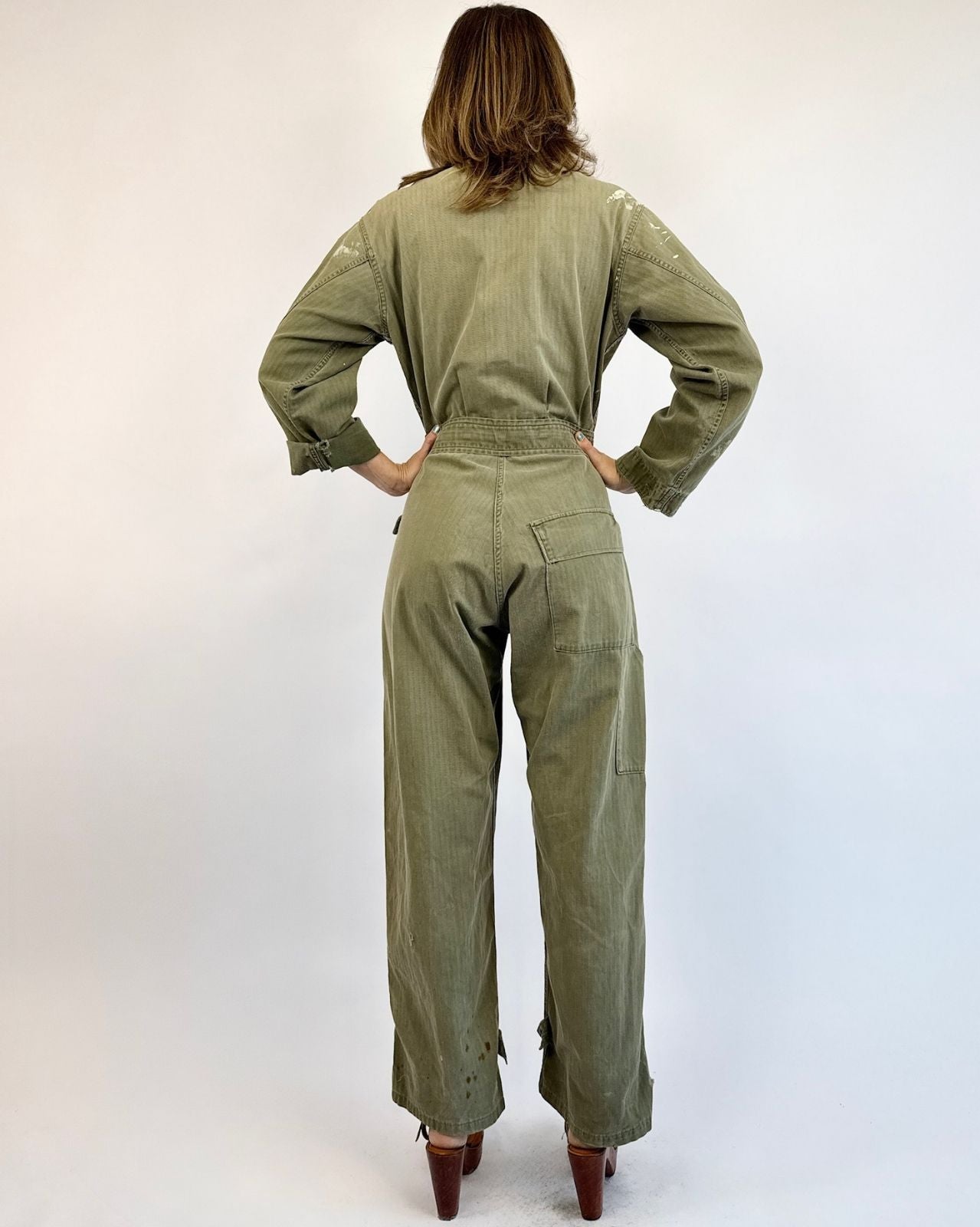 13 Star Military Olive Coveralls
