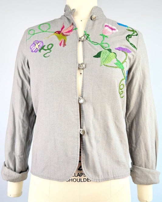 1970s Hummingbird Embroidered Jacket
