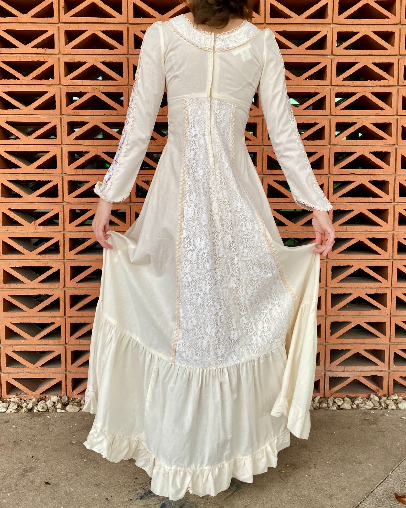 Picnic At Hanging Rock Cream Gunne Sax Maxi