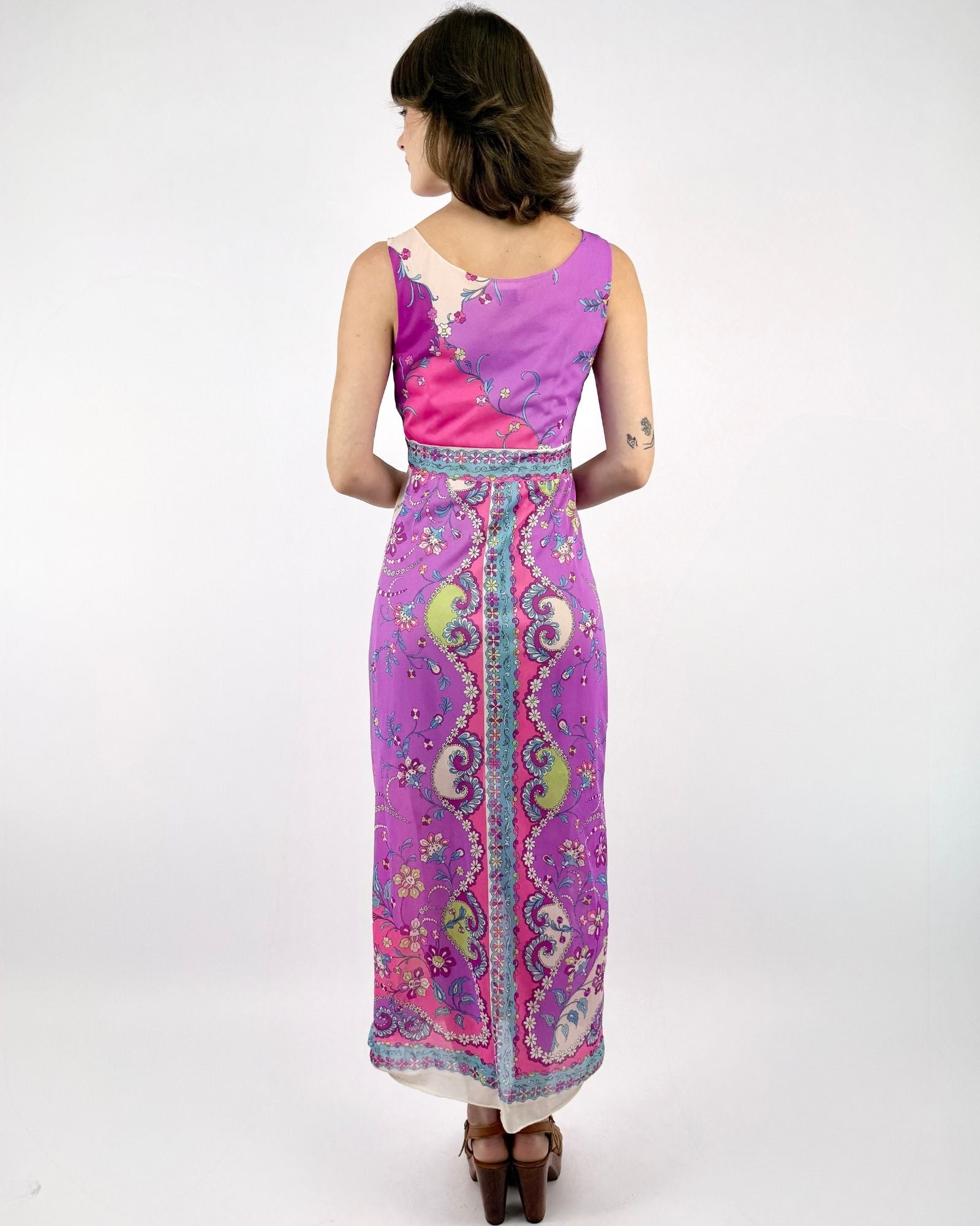 Emilio Pucci for Form Fit Rogers Colorful Calling Floral Slip