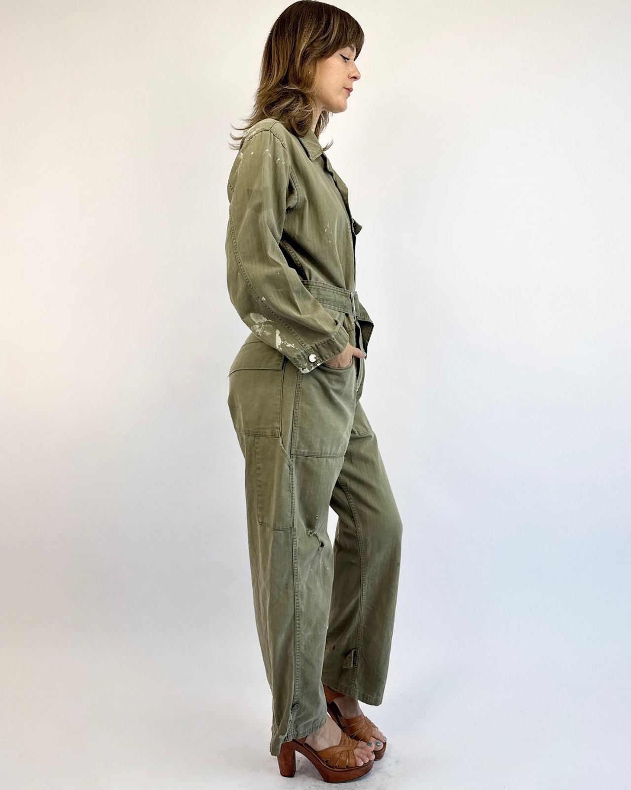 13 Star Military Olive Coveralls