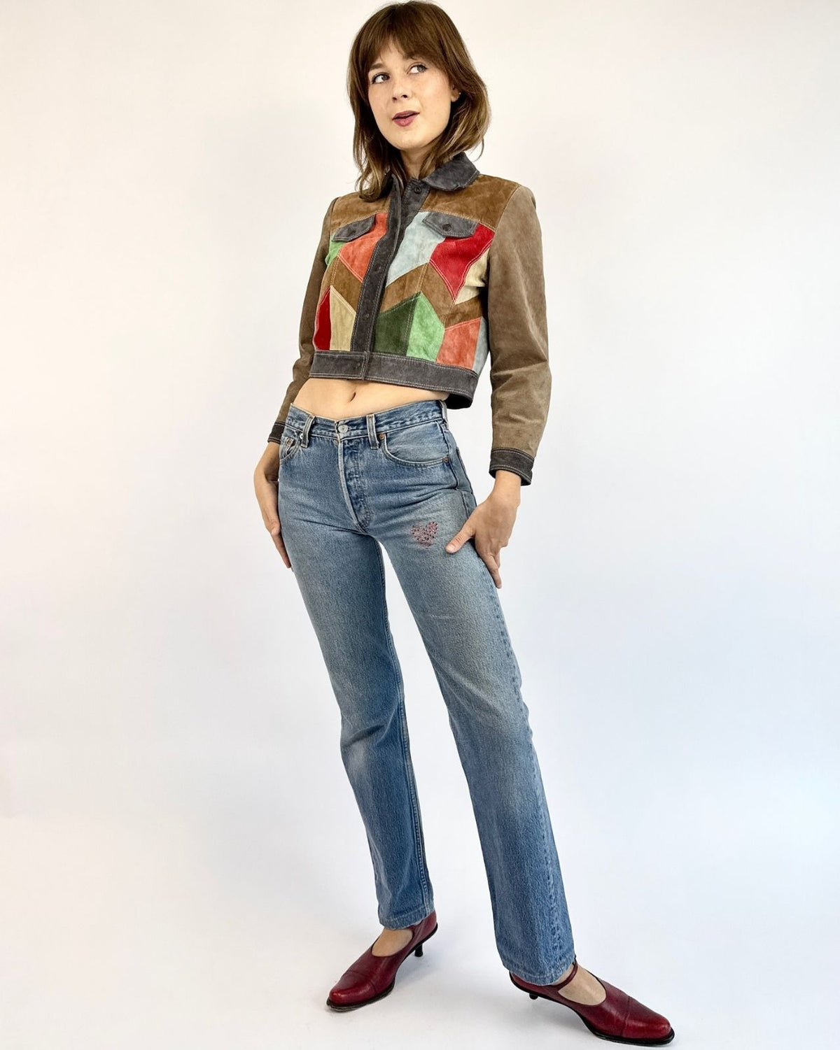 1960s Fractal Delight Suede Jacket