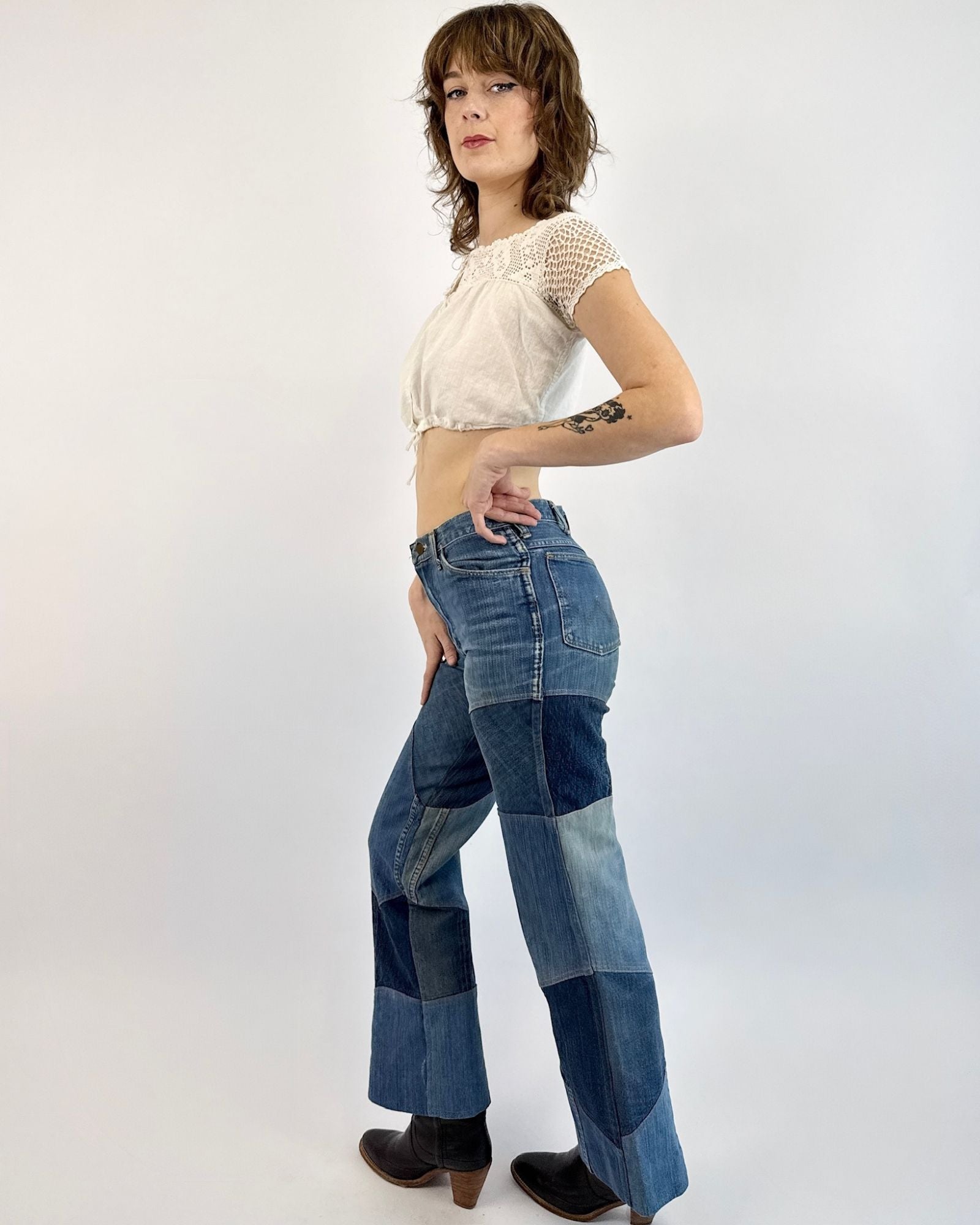 Mended Heart Patchwork Jeans